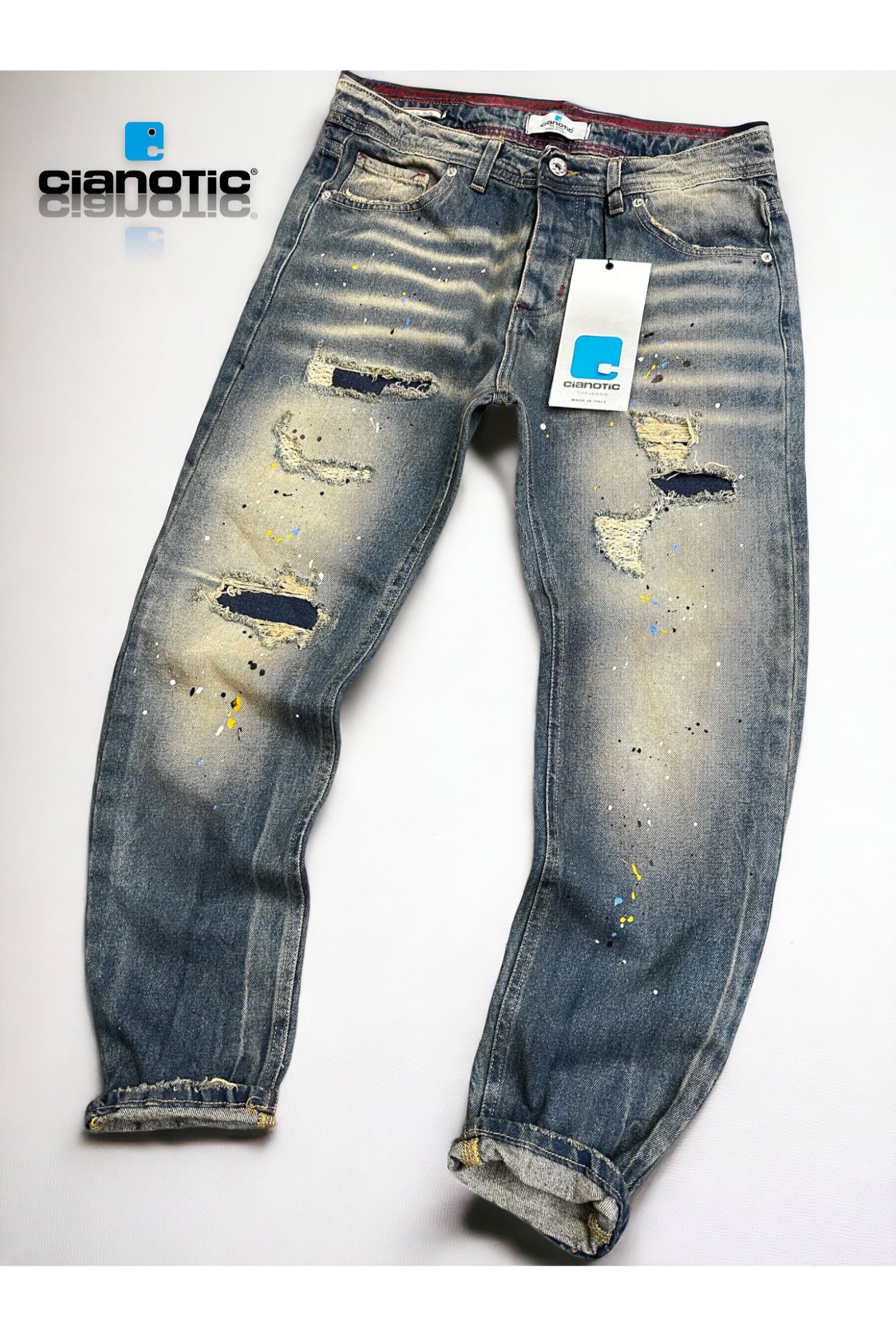 Jeans CIANOTIC Regular Fit REM Blu