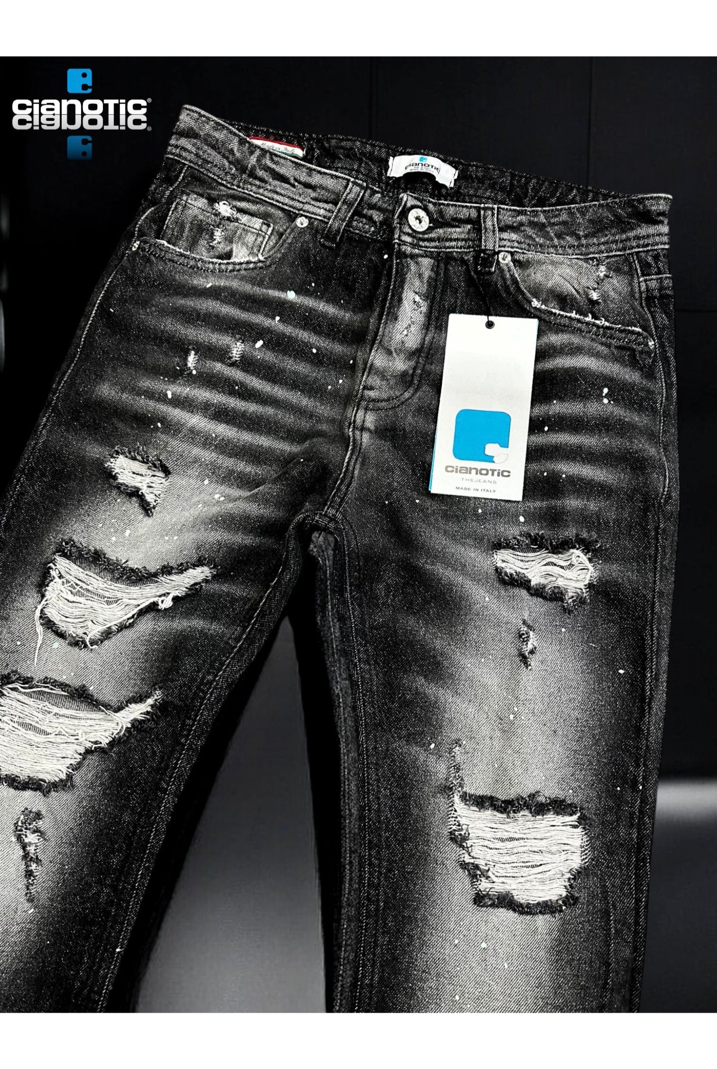 Jeans CIANOTIC cripton black