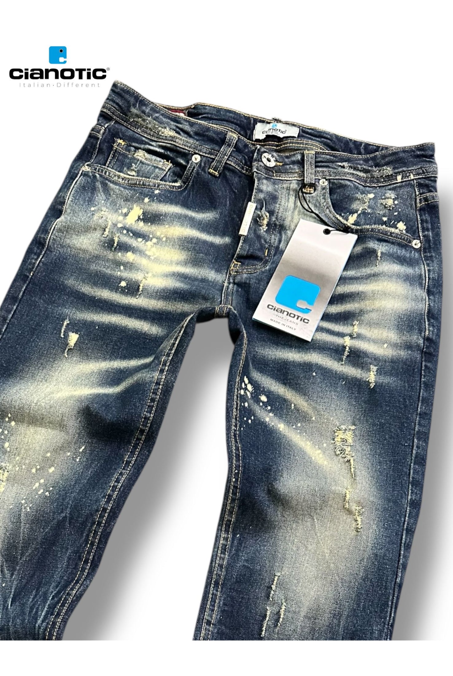 Jeans CIANOTIC DQ6 blue sabbiato