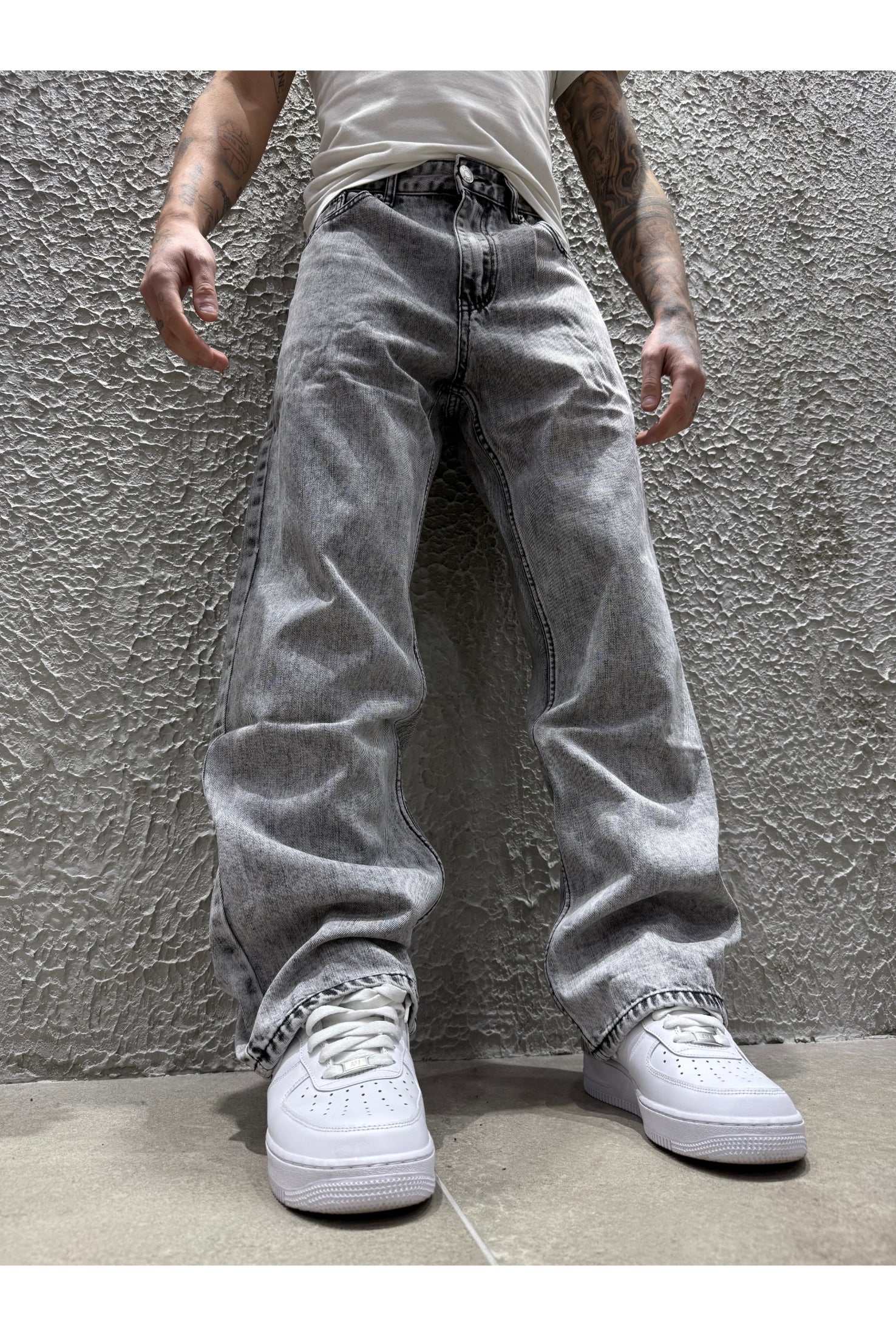 Jeans baggy grey