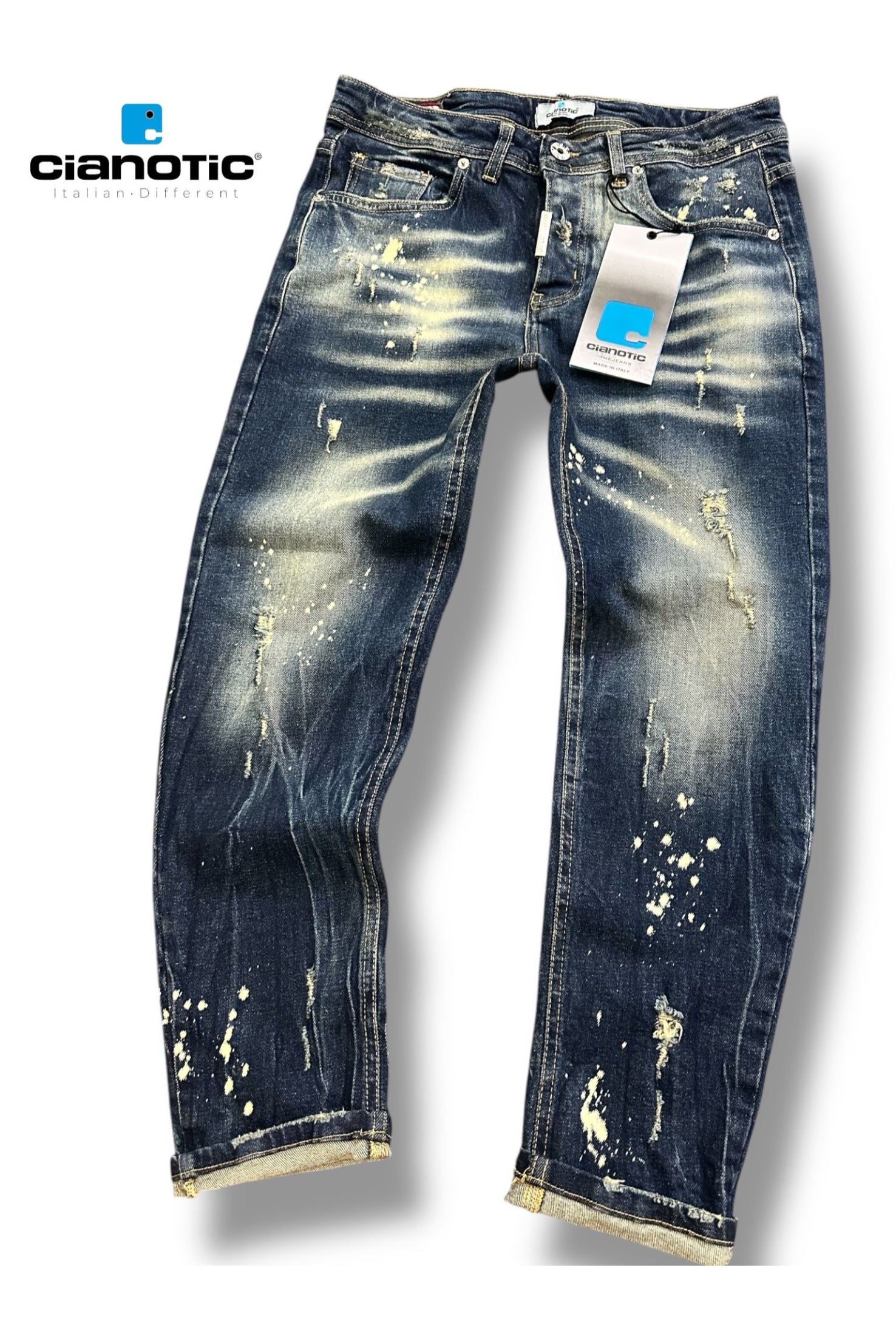 Jeans CIANOTIC DQ6 blue sabbiato
