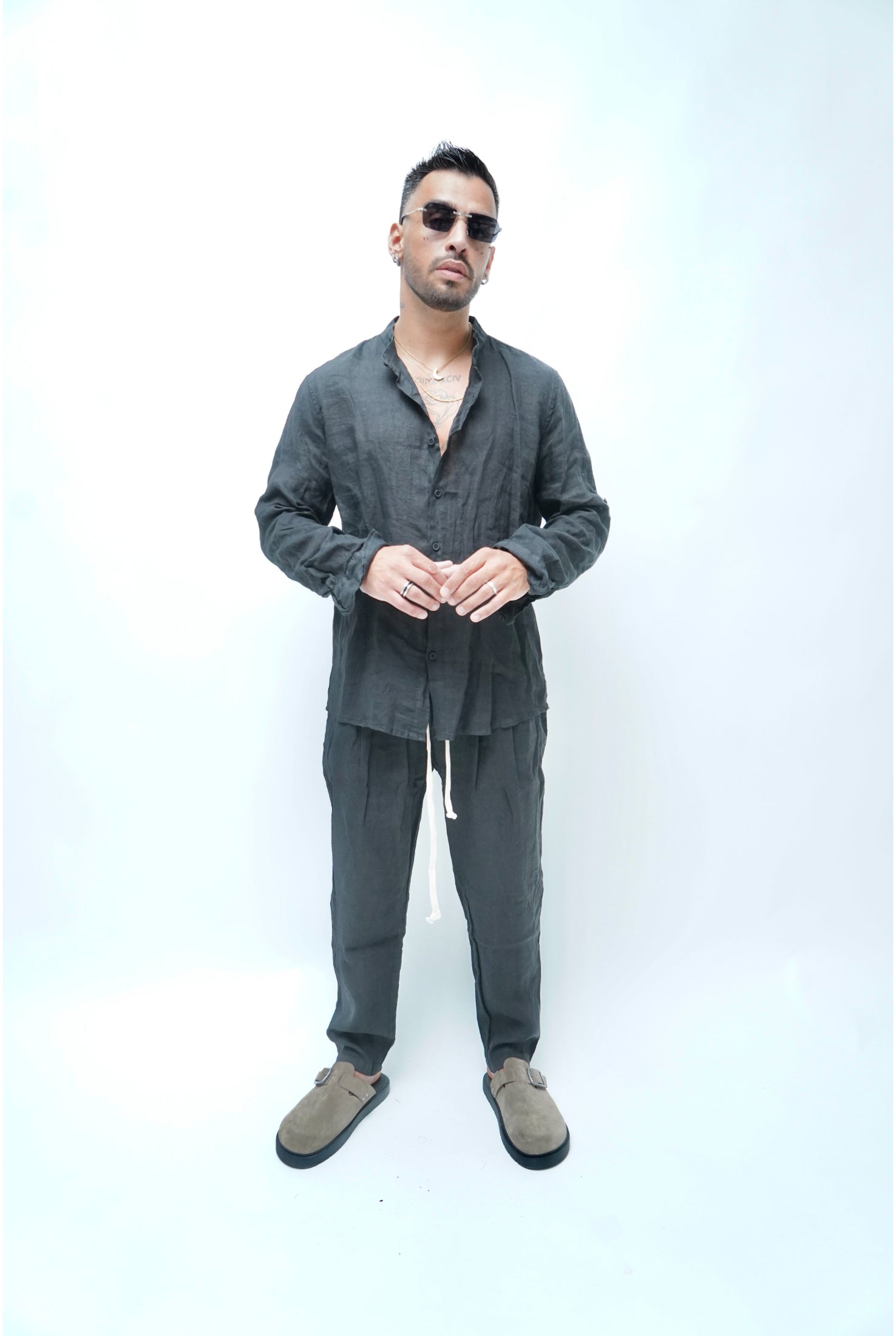 Pantalone in lino PU6610 classic