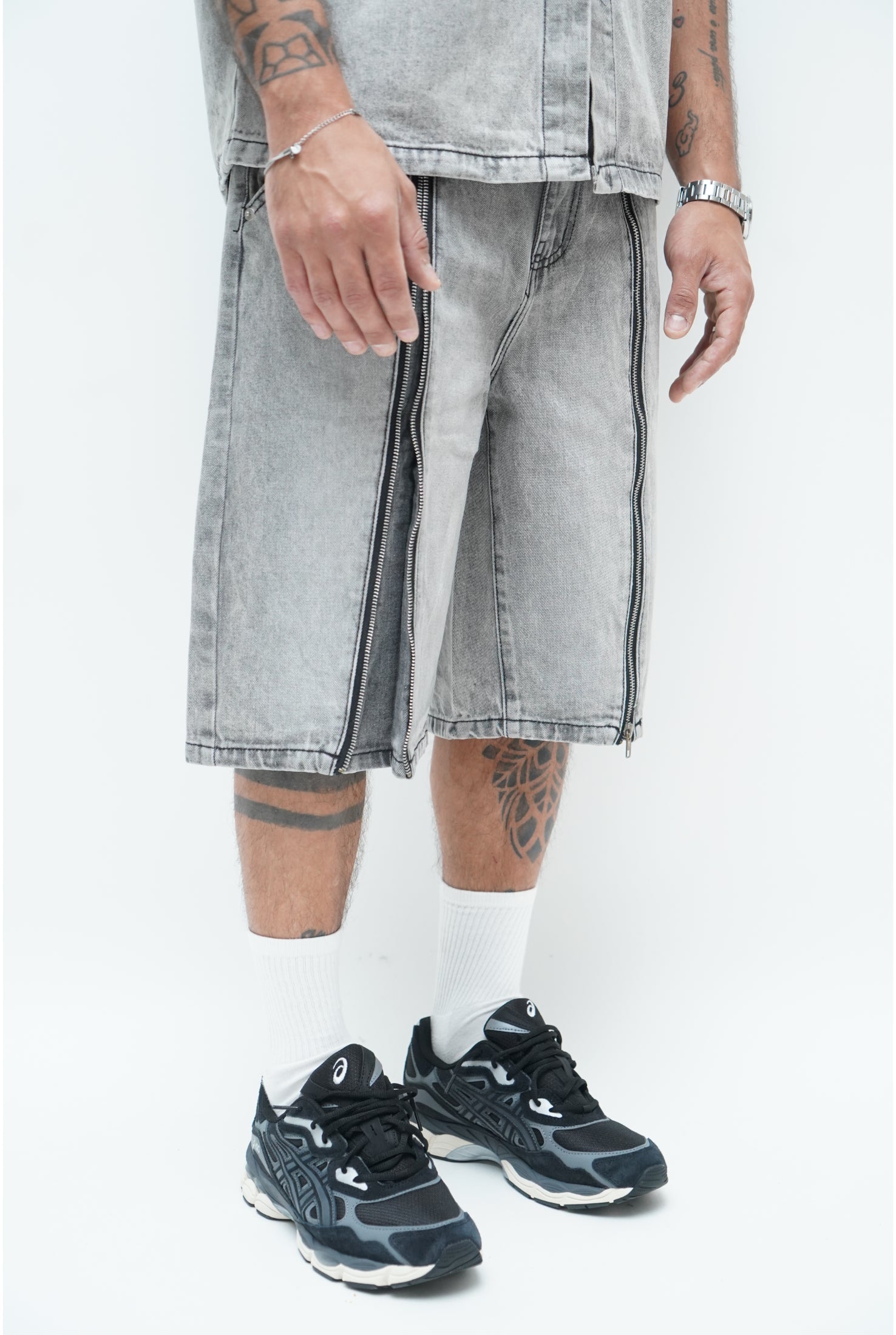 Coordinato ZIP AD8439 grigio