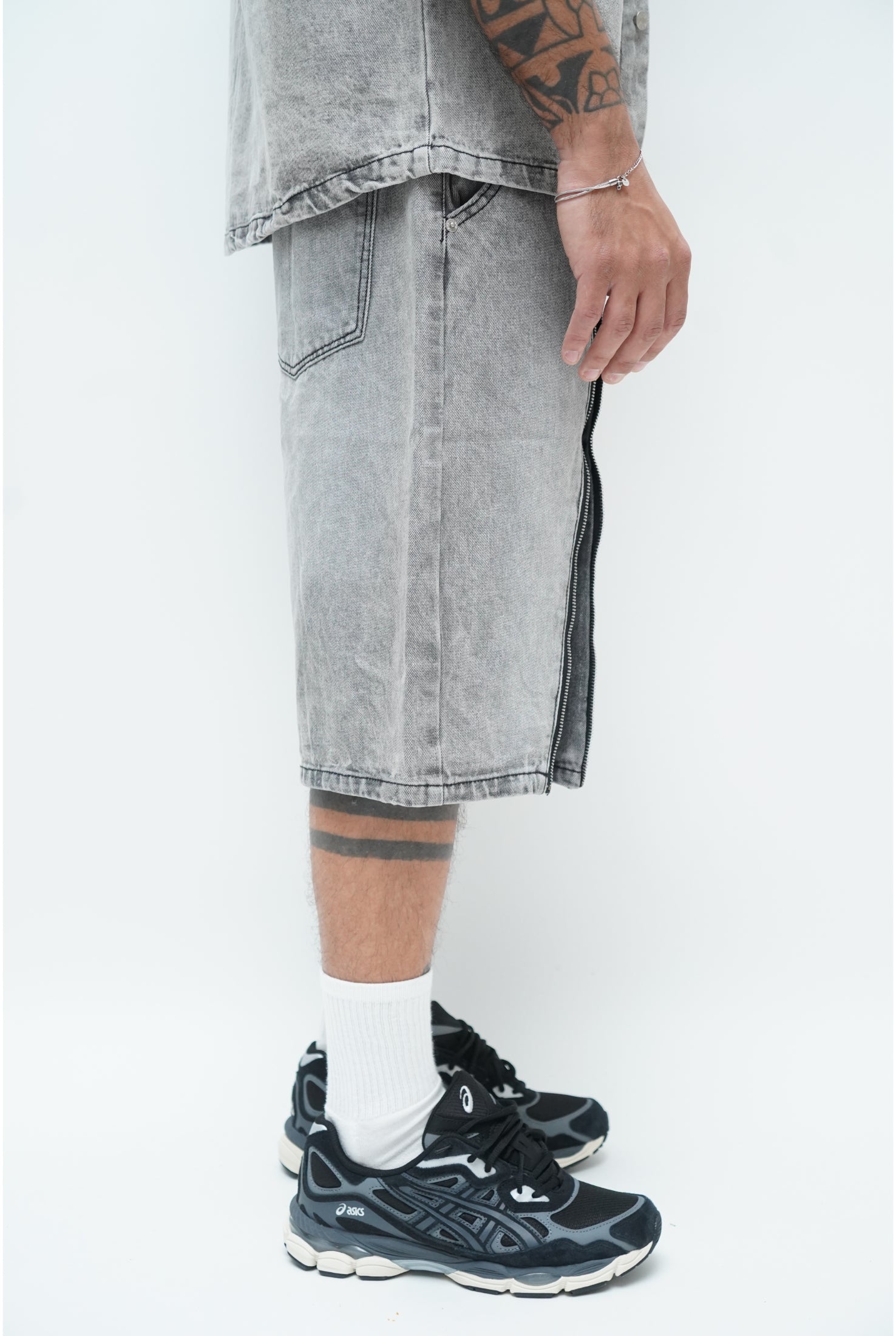 Coordinato ZIP AD8439 grigio