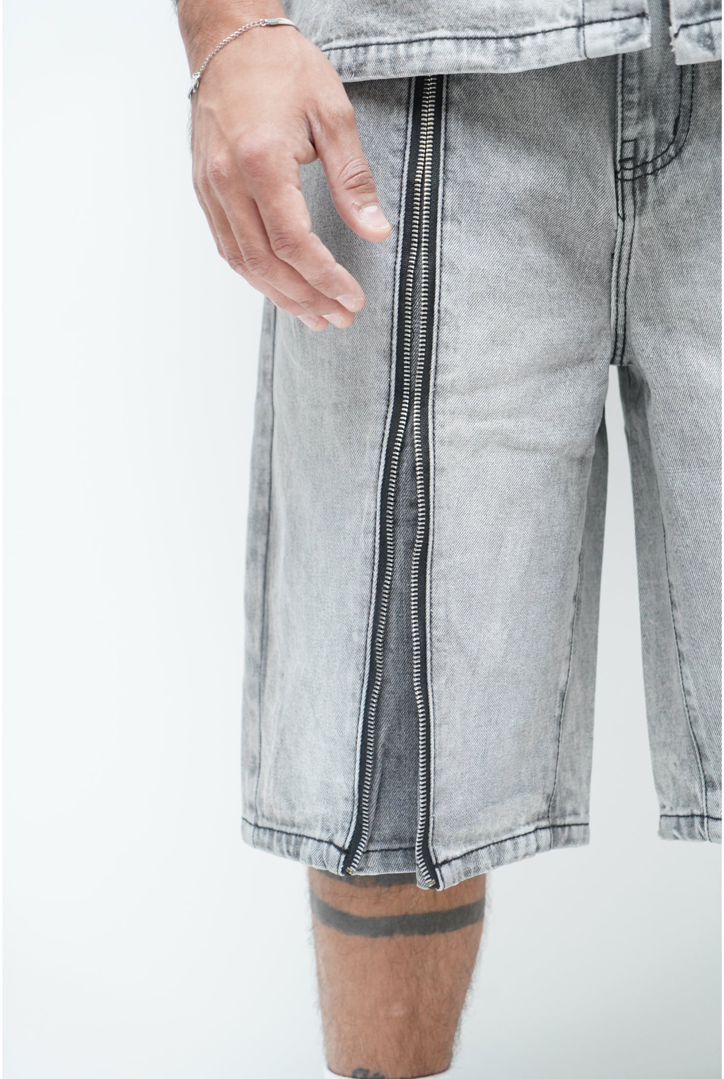 Coordinato ZIP AD8439 grigio