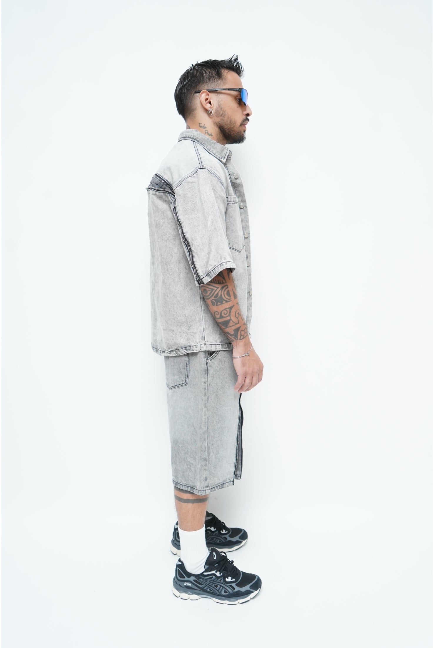 Coordinato ZIP AD8439 grigio