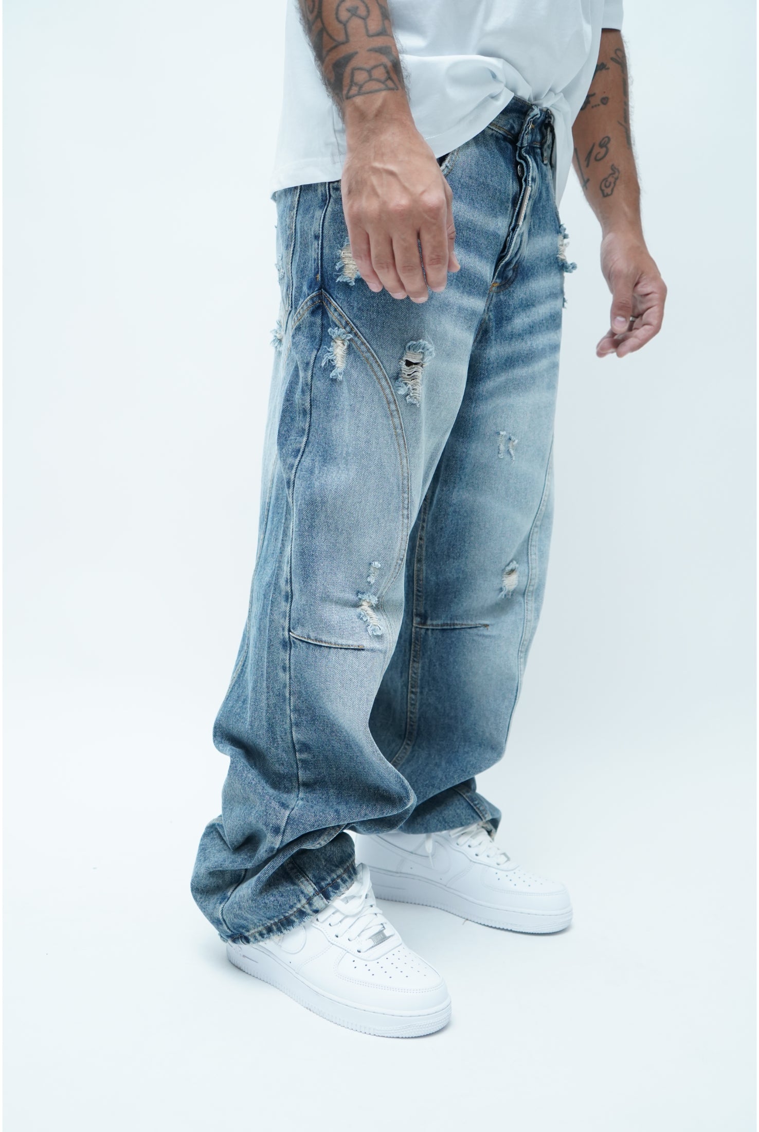 Jeans CIANOTIC baggy 01 sabbiato Blue