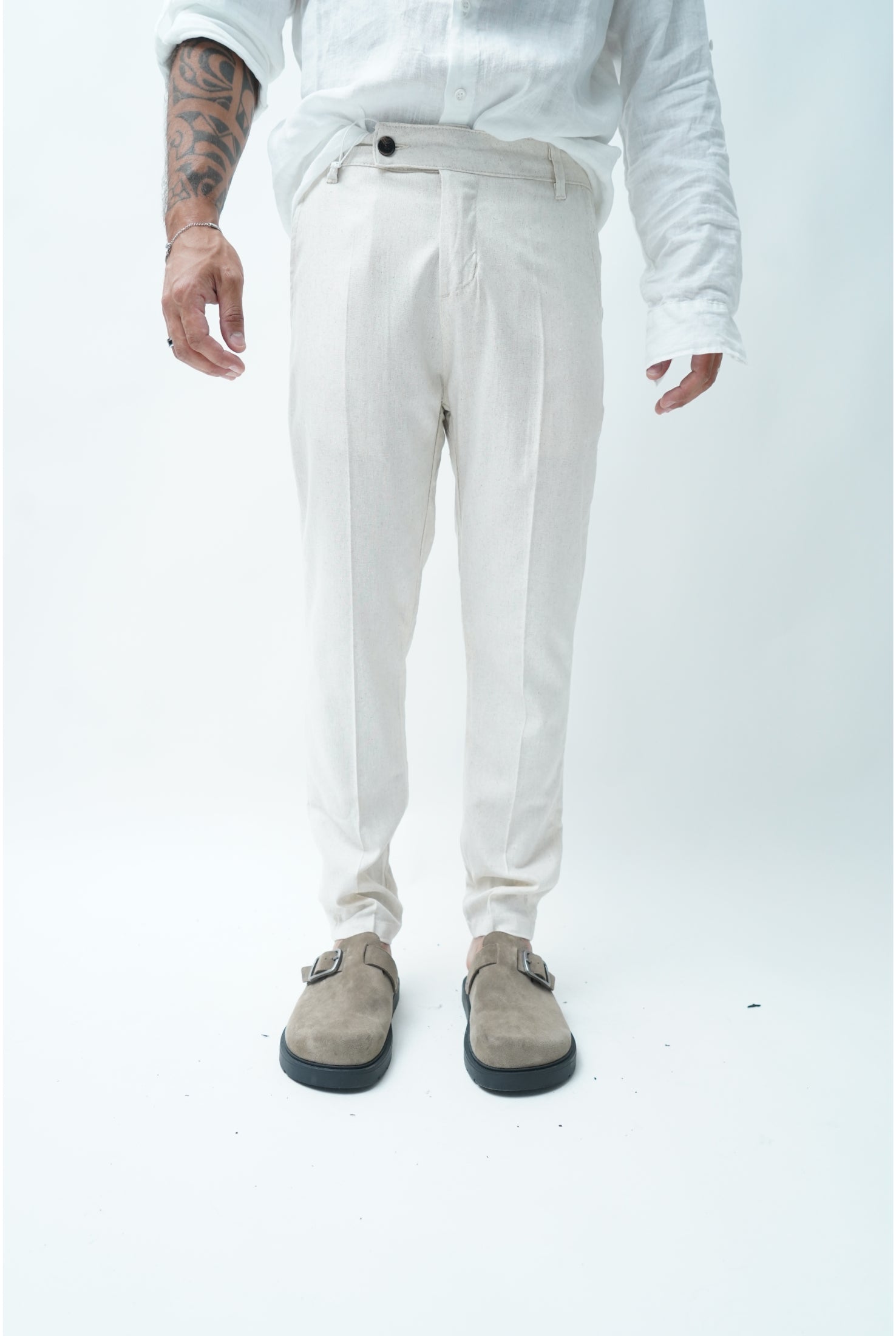 Pantalone in lino PU2124 classic