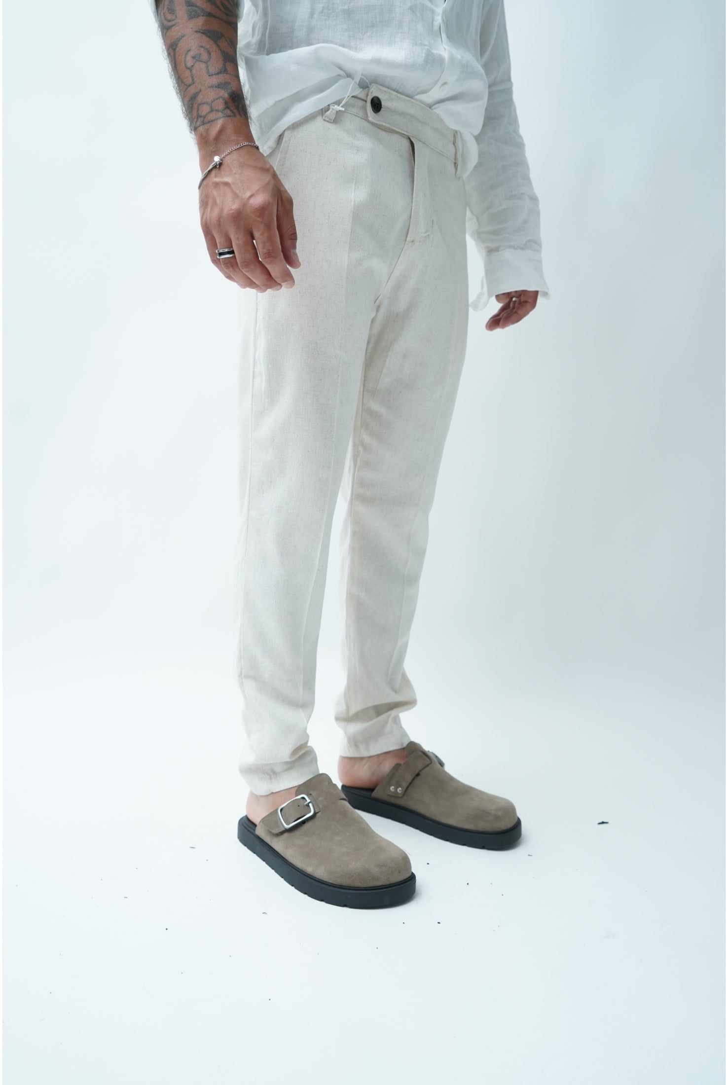 Pantalone in lino PU2124 classic