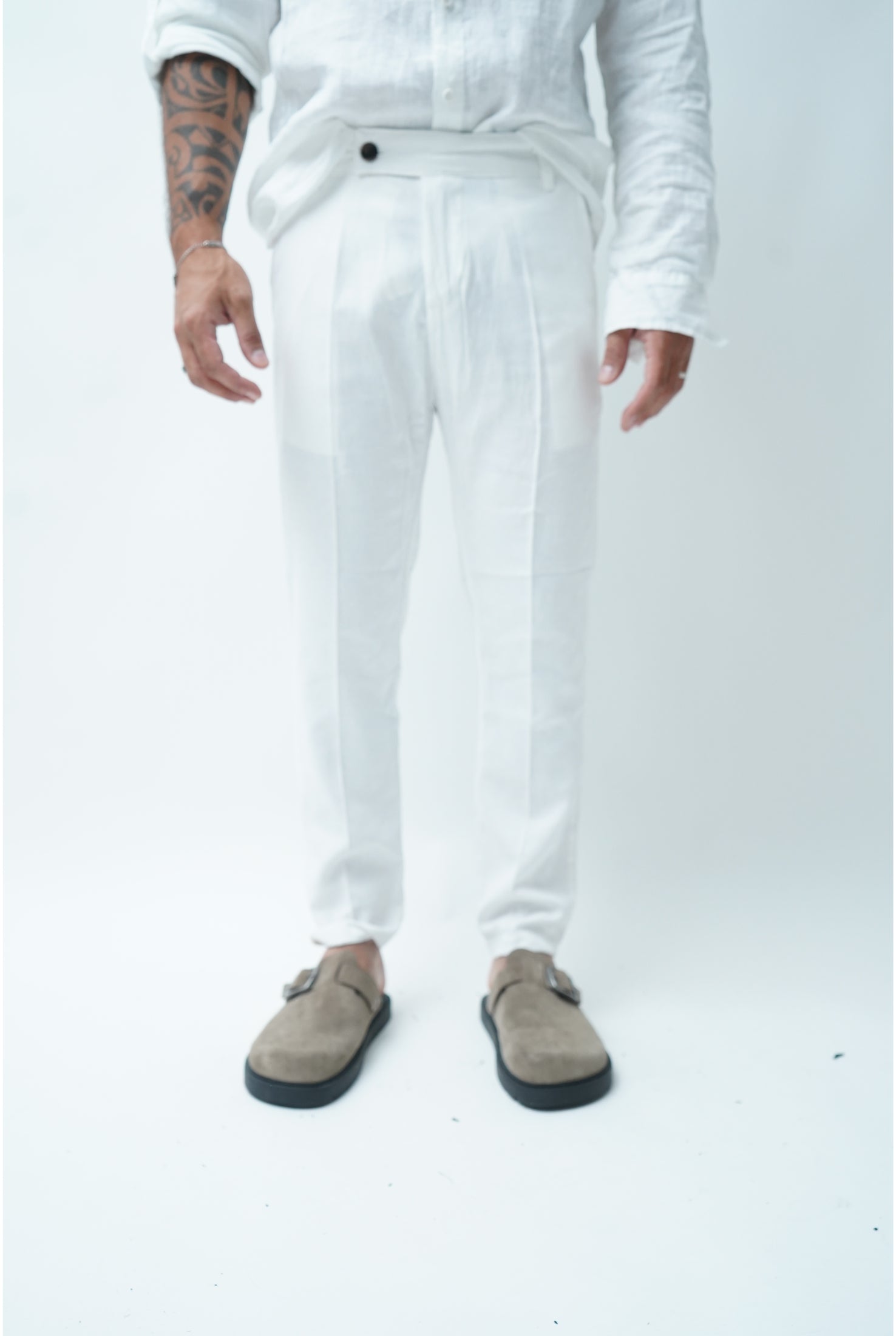 Pantalone in lino PU2124 classic