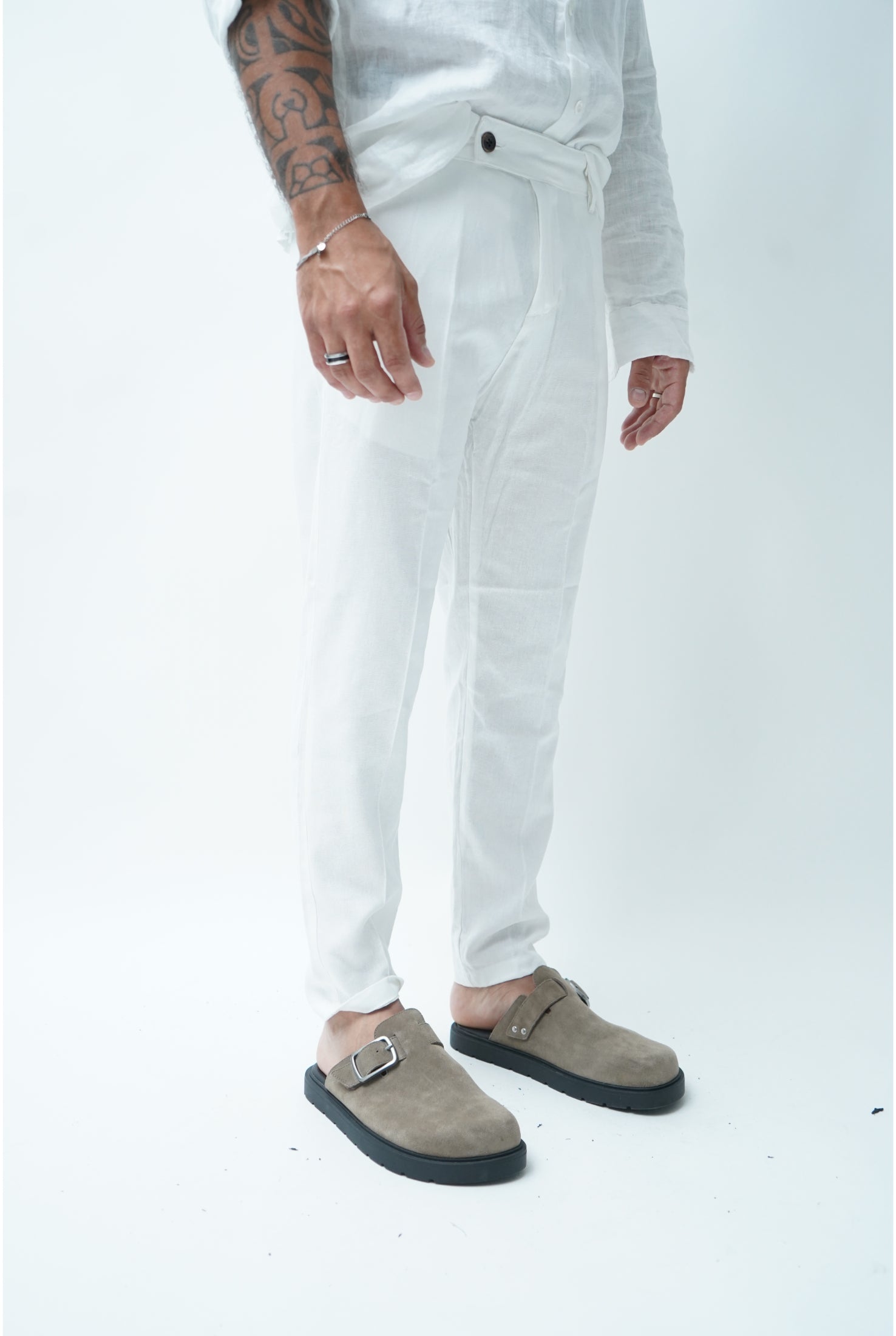 Pantalone in lino PU2124 classic