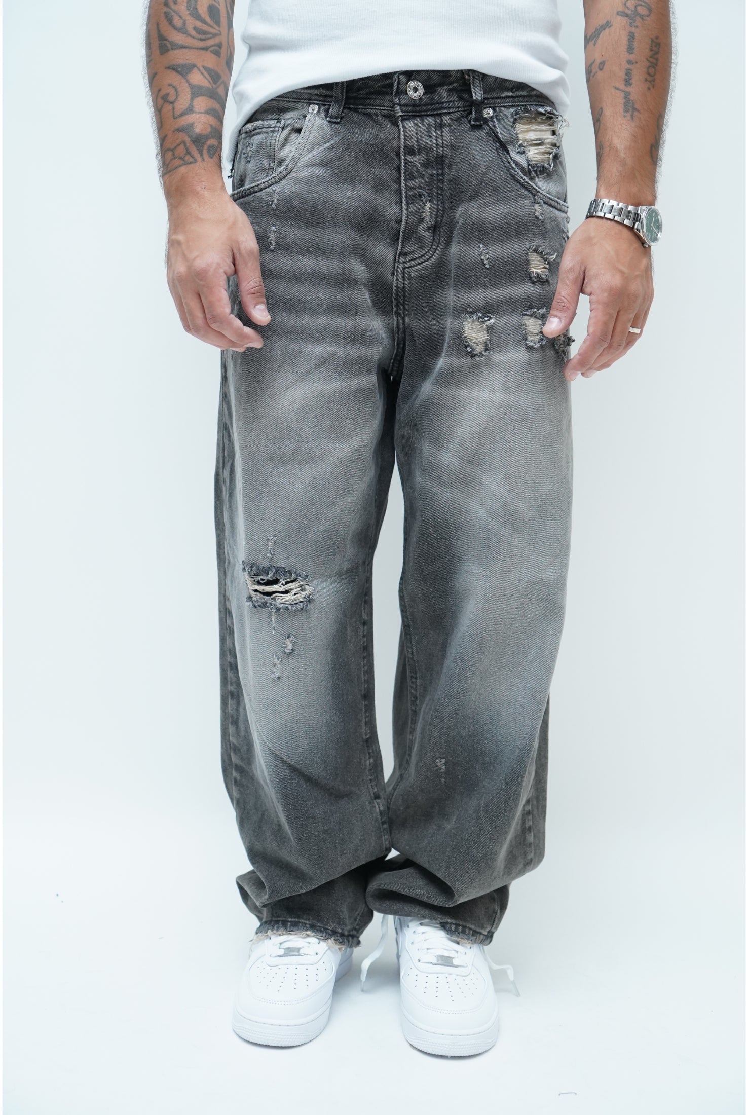 Jeans CIANOTIC baggy 01 sabbiato Black