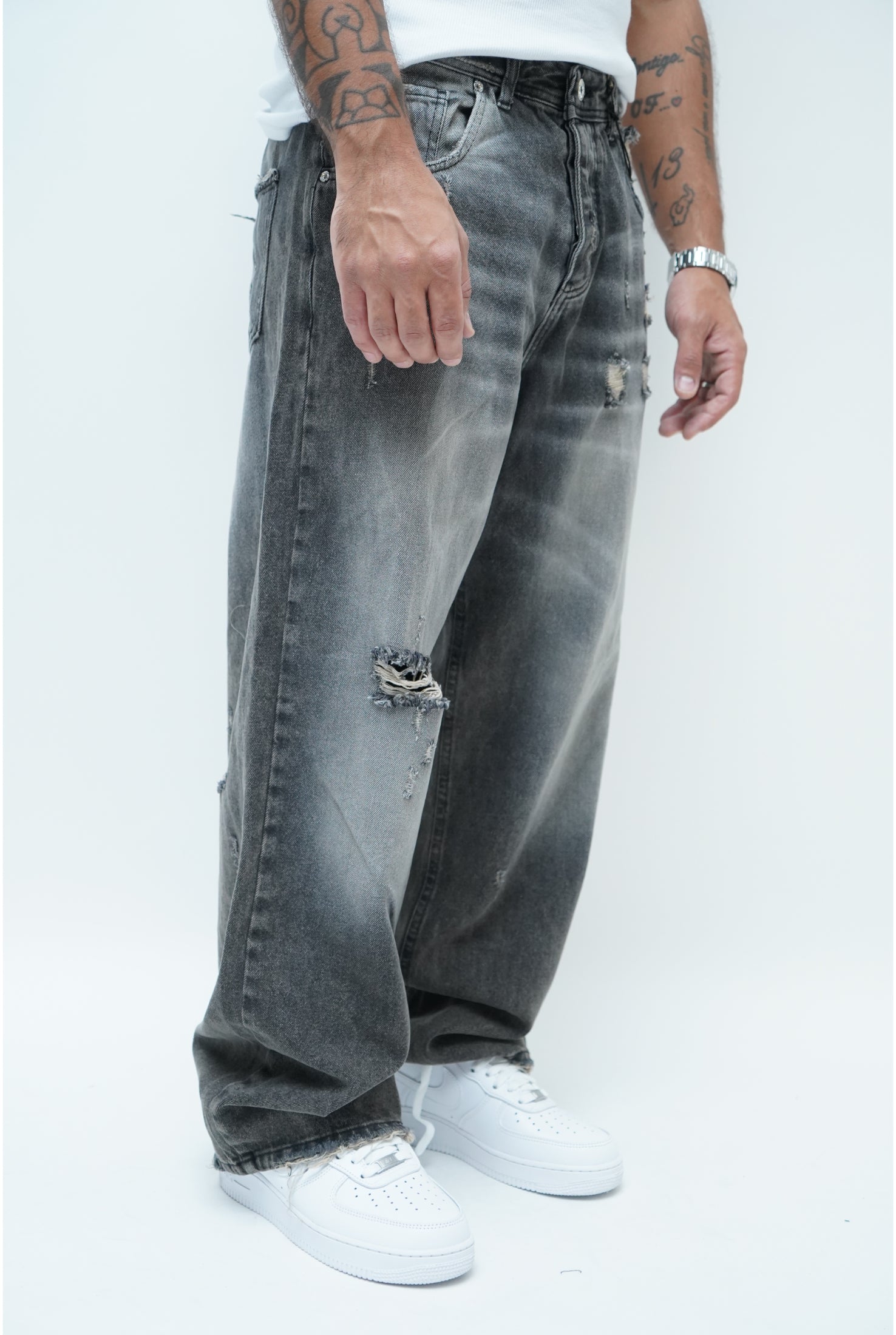 Jeans CIANOTIC baggy 01 sabbiato Black