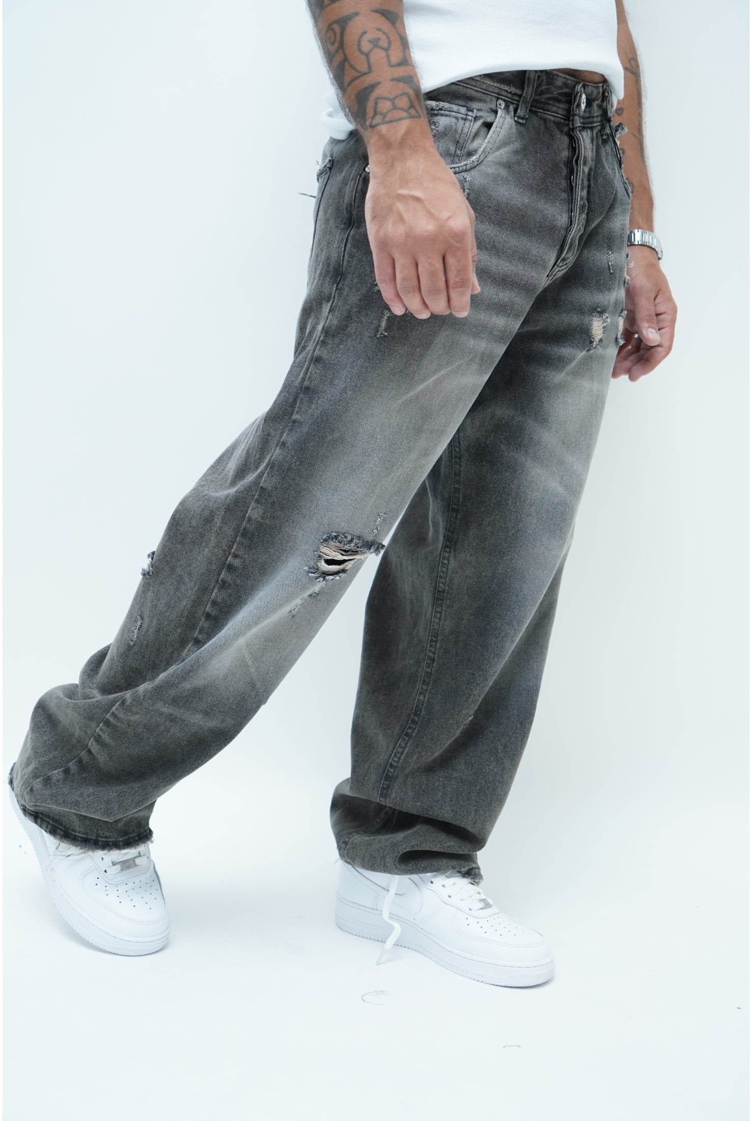 Jeans CIANOTIC baggy 01 sabbiato Black