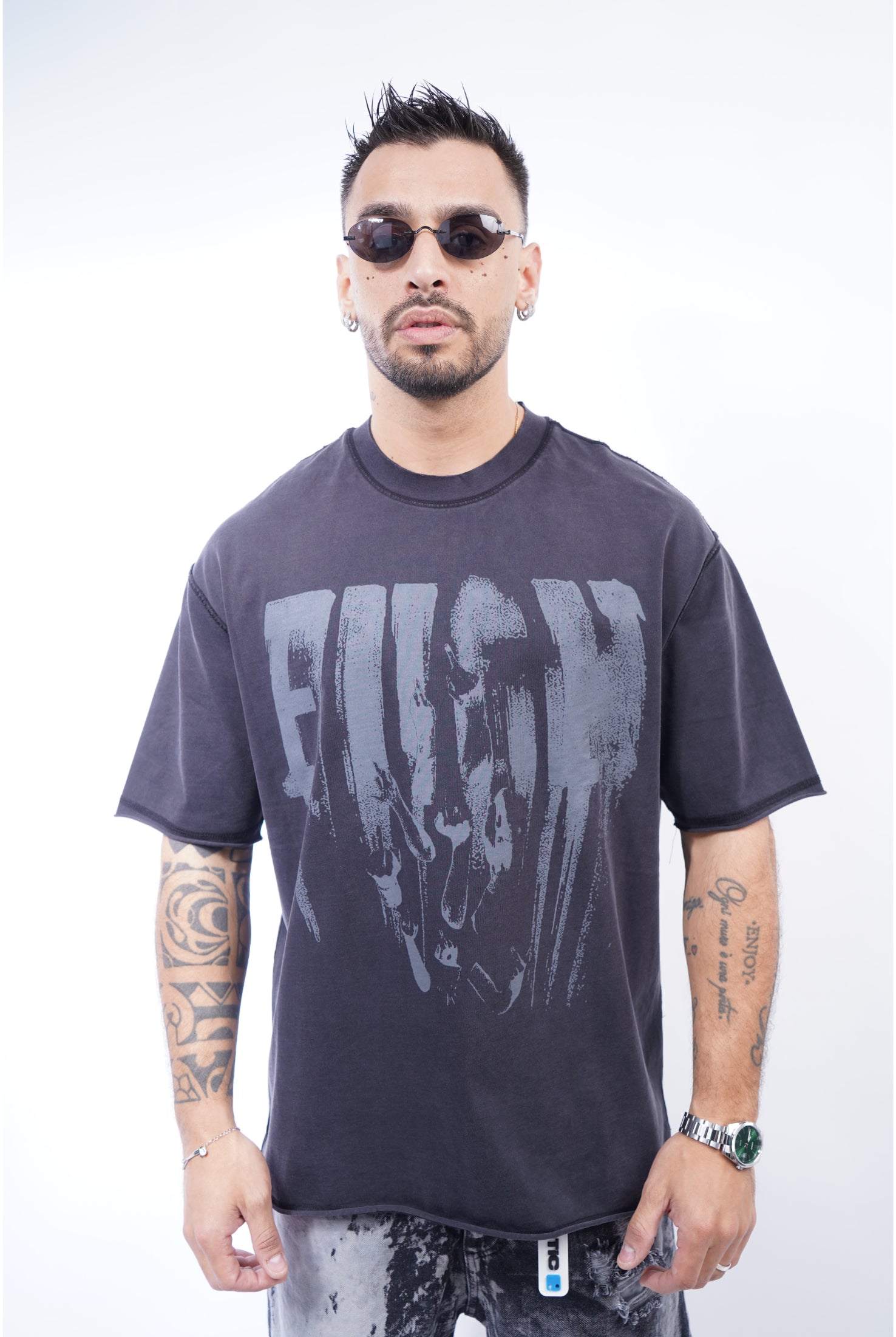 T-shirt Fuc* grey