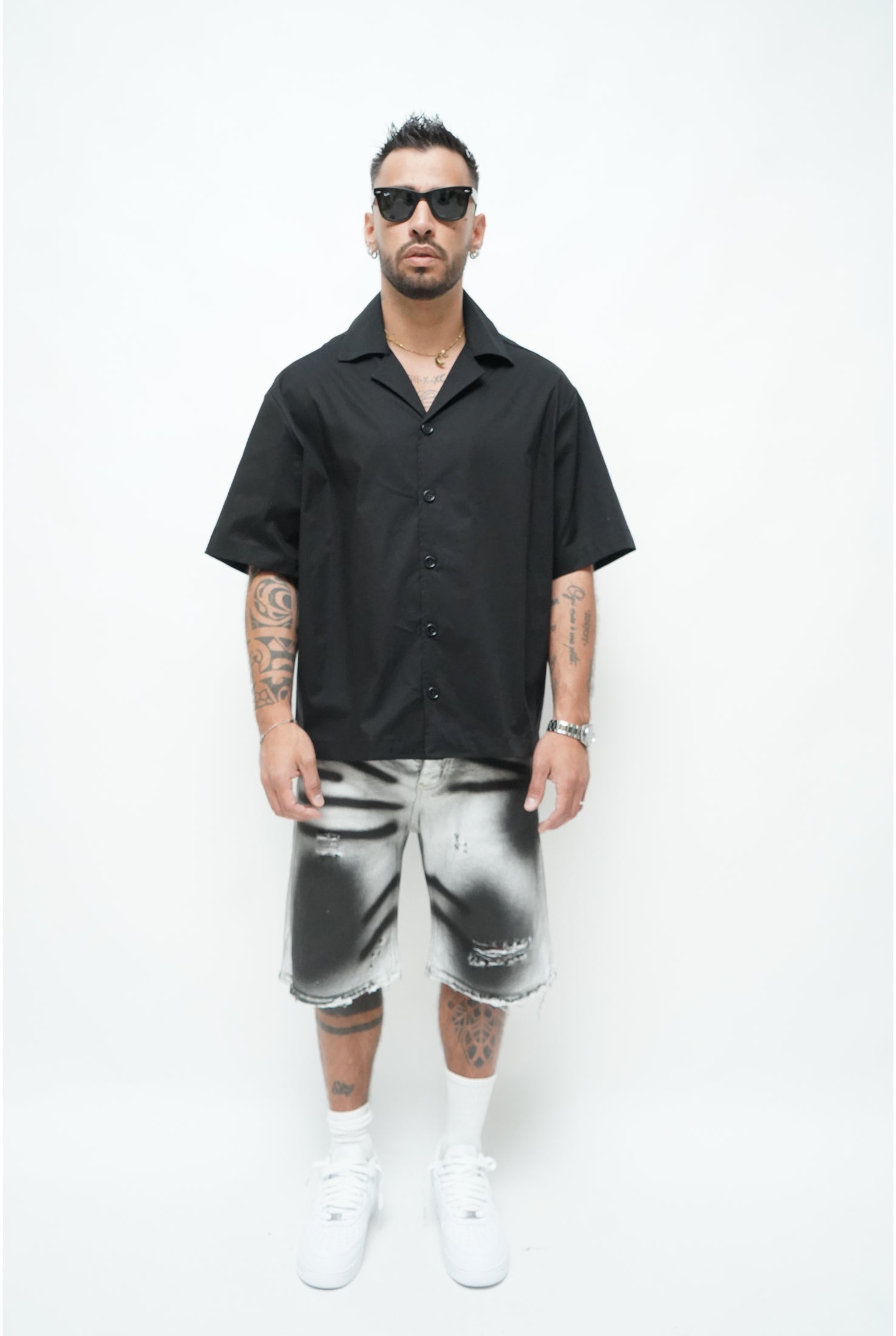 Jeans CIANOTIC short DAM black