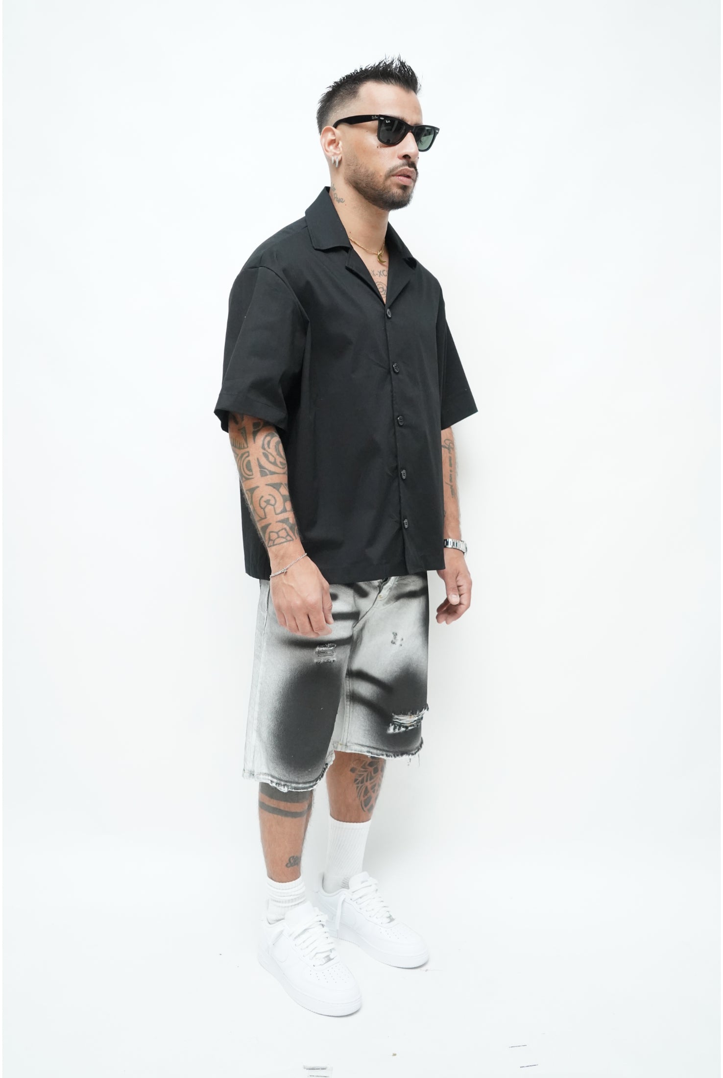 Jeans CIANOTIC short DAM black