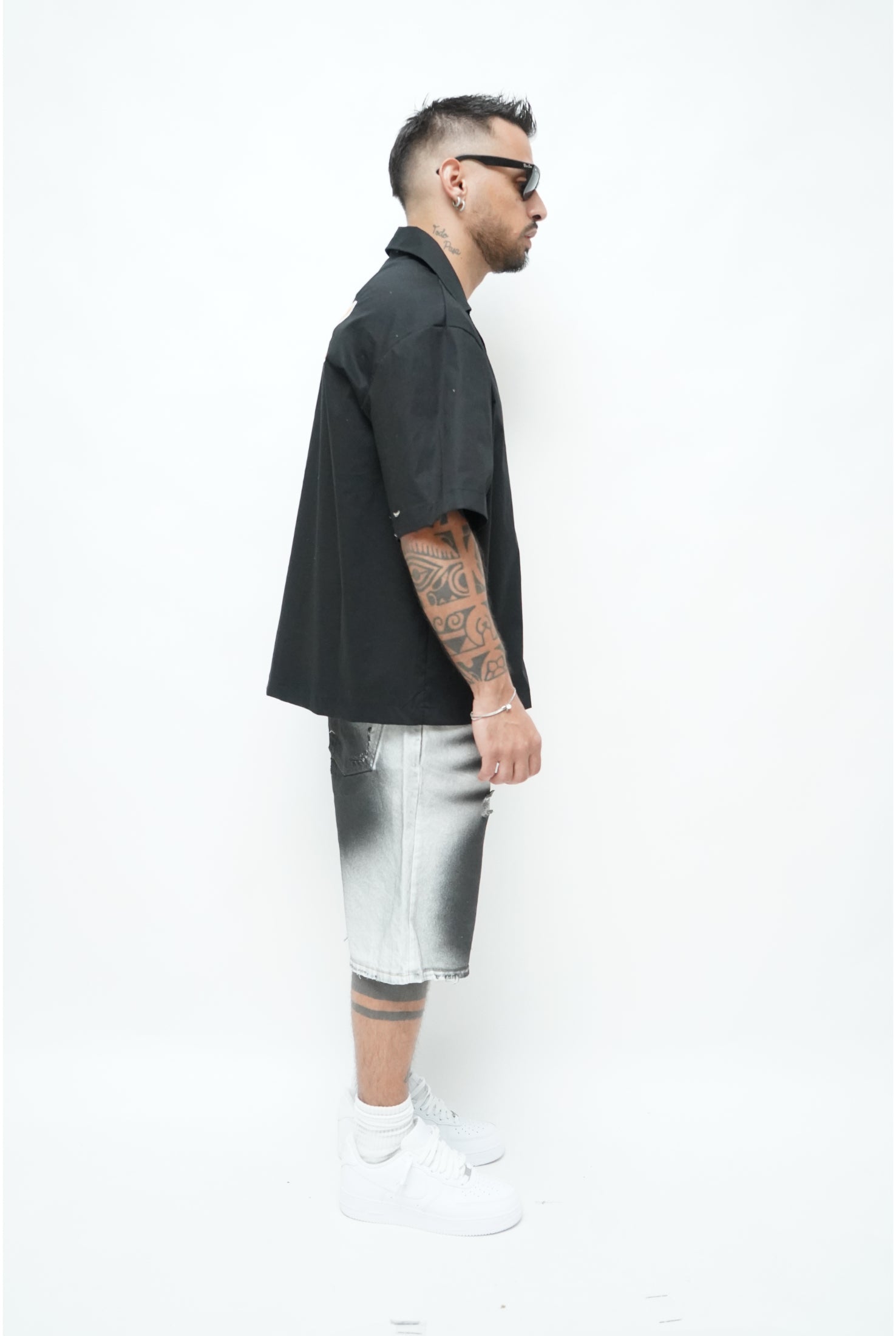 Jeans CIANOTIC short DAM black