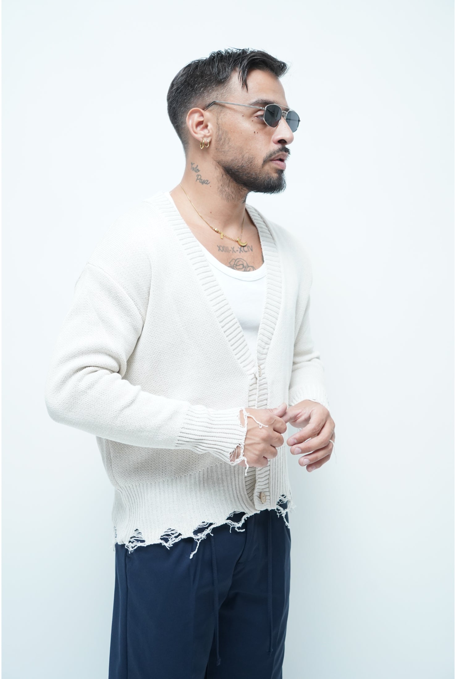 Cardigan rotture ps062
