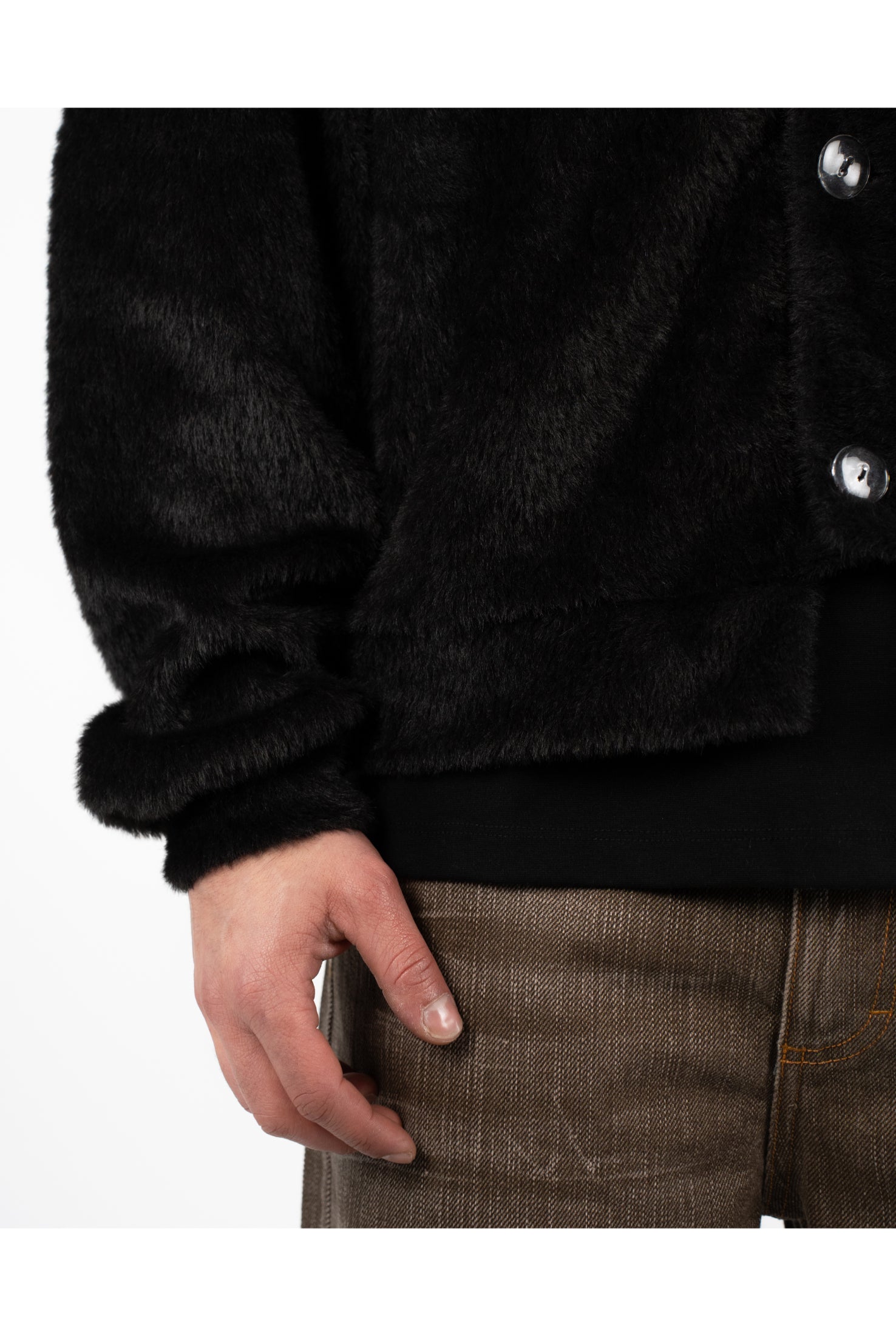 Cardigan jacket SEASONLESS fur