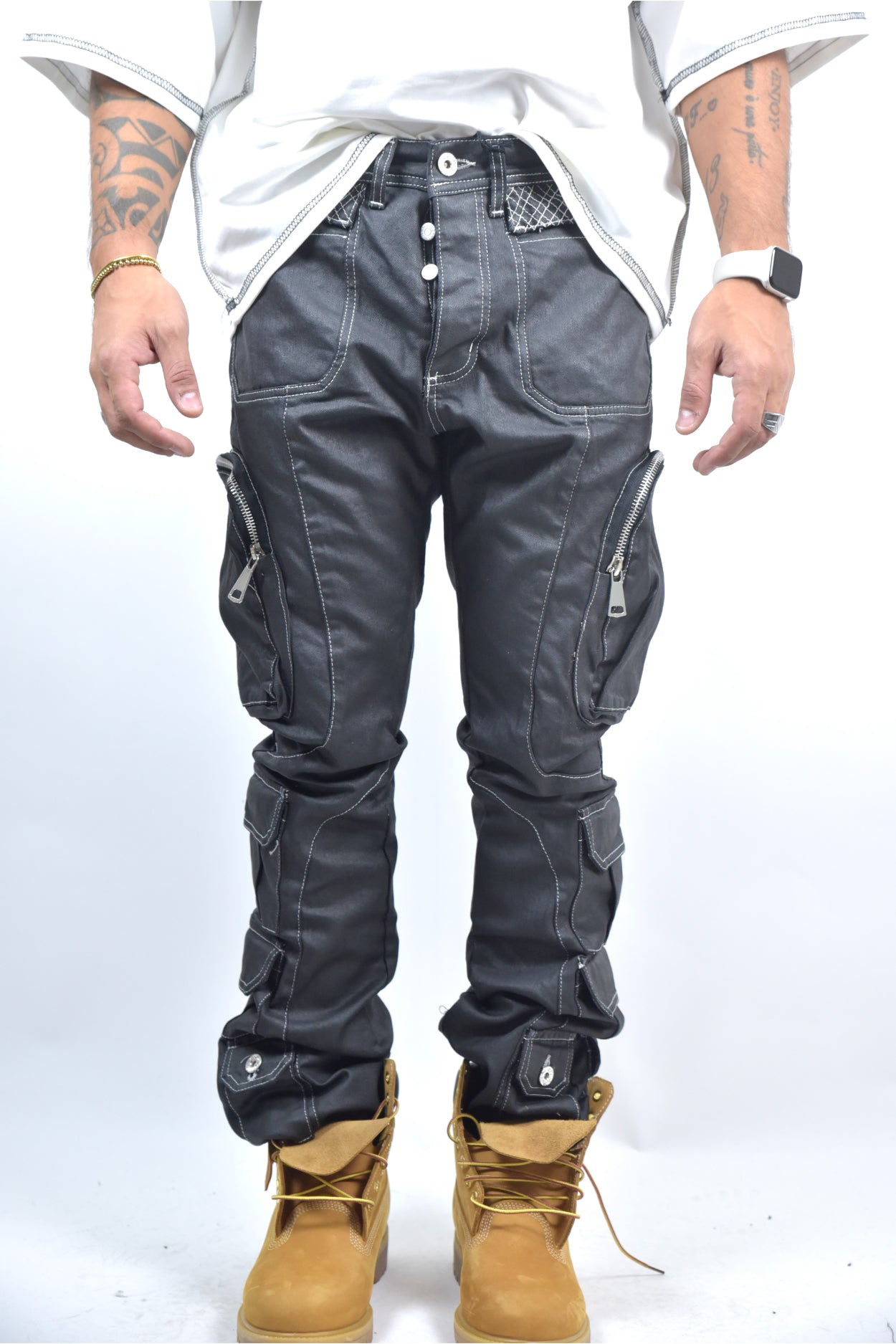 Jeans CIANOTIC Flare spalmato