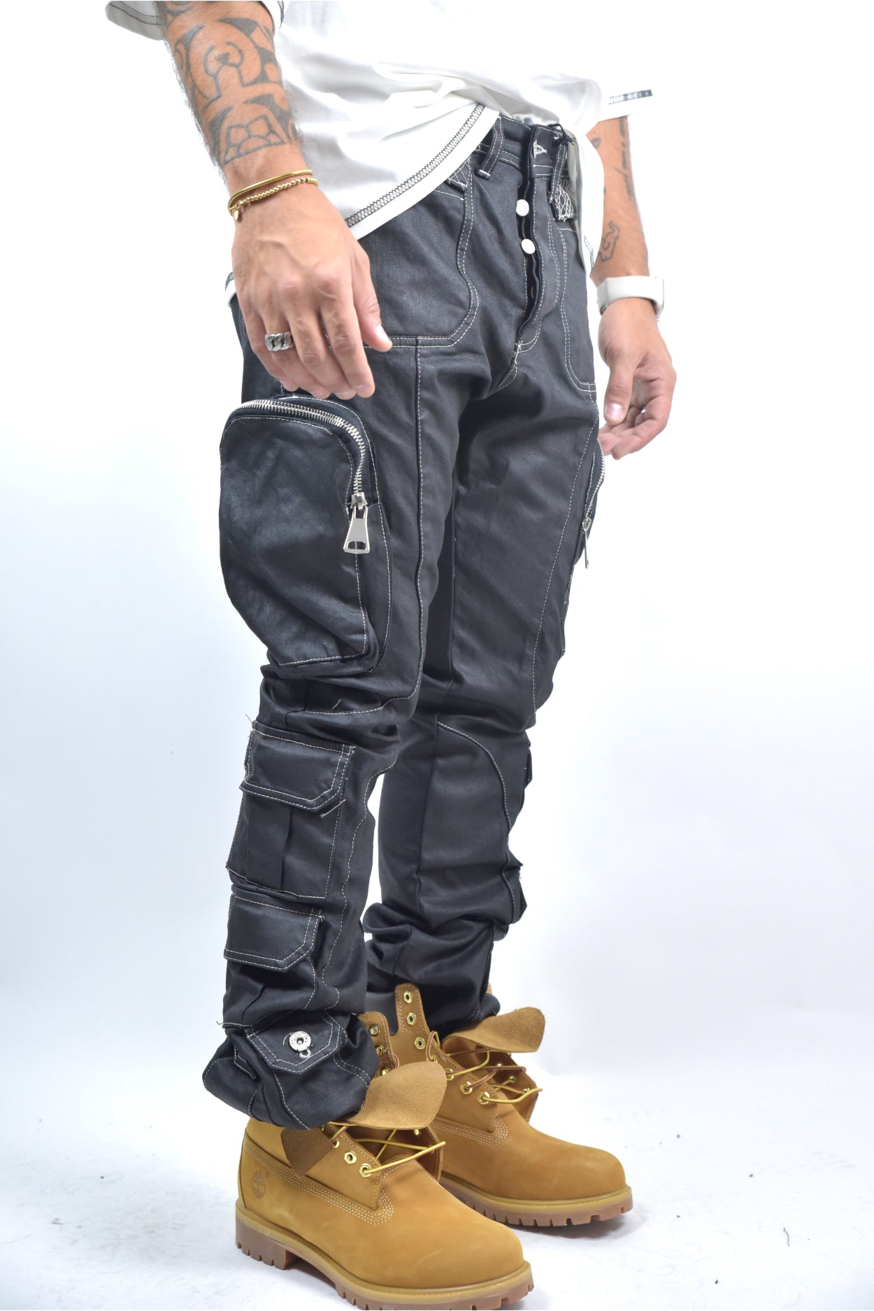 Jeans CIANOTIC Flare spalmato