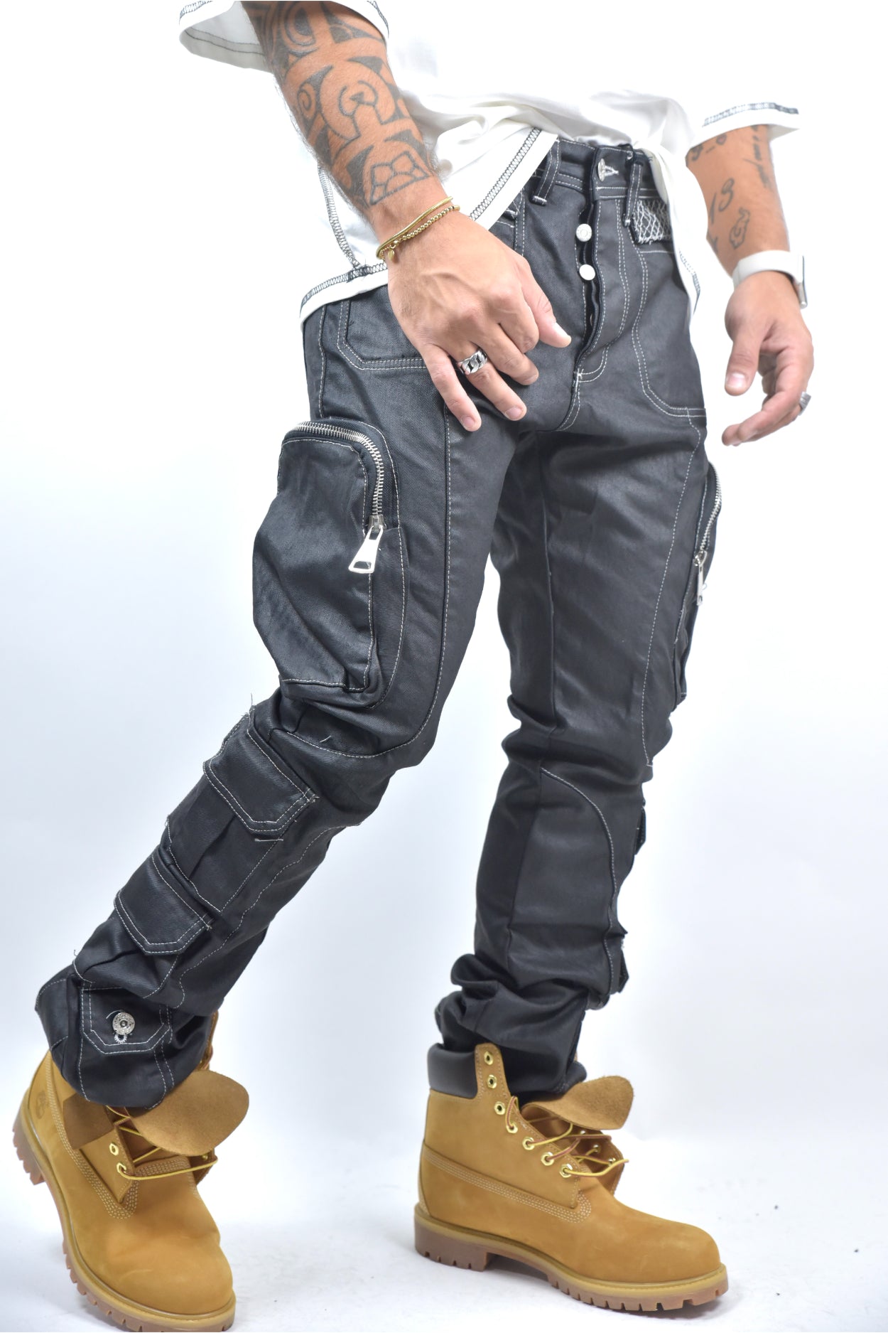 Jeans CIANOTIC Flare spalmato