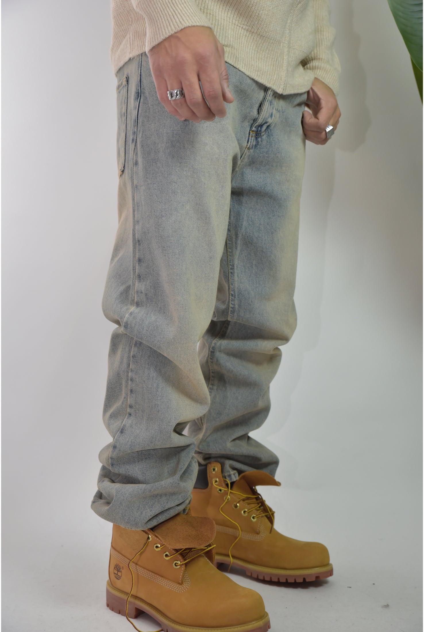 Jeans baggy DM85 Sabbiato
