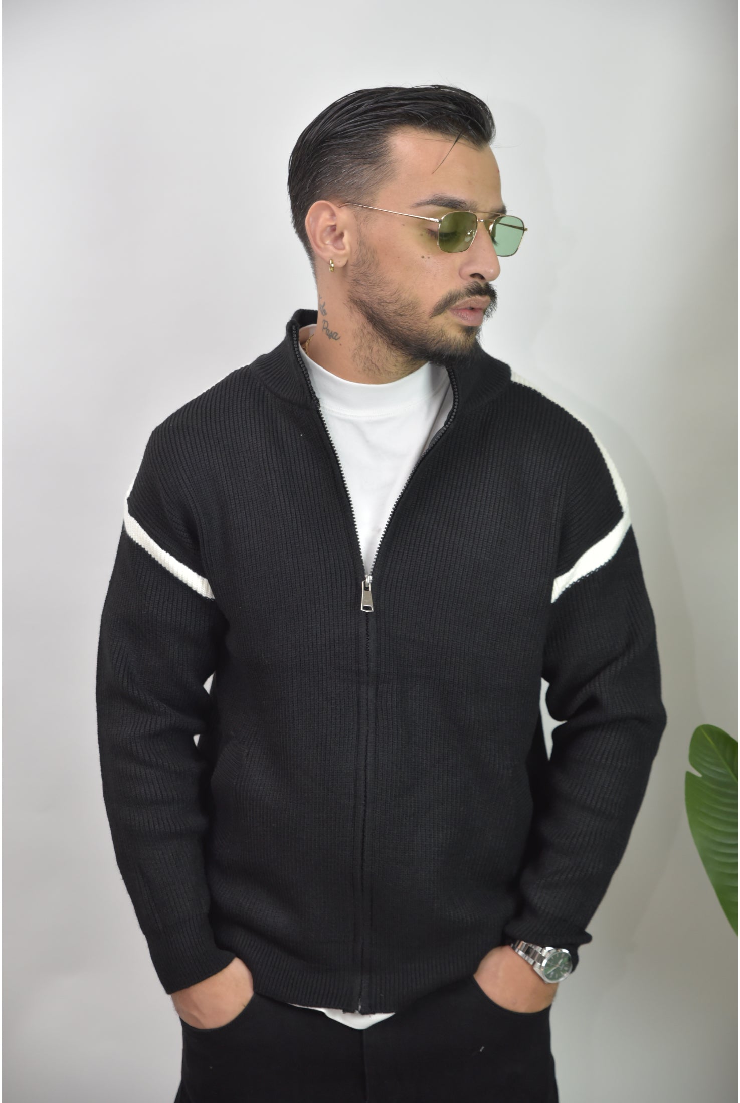 Cardigan full zip 6666