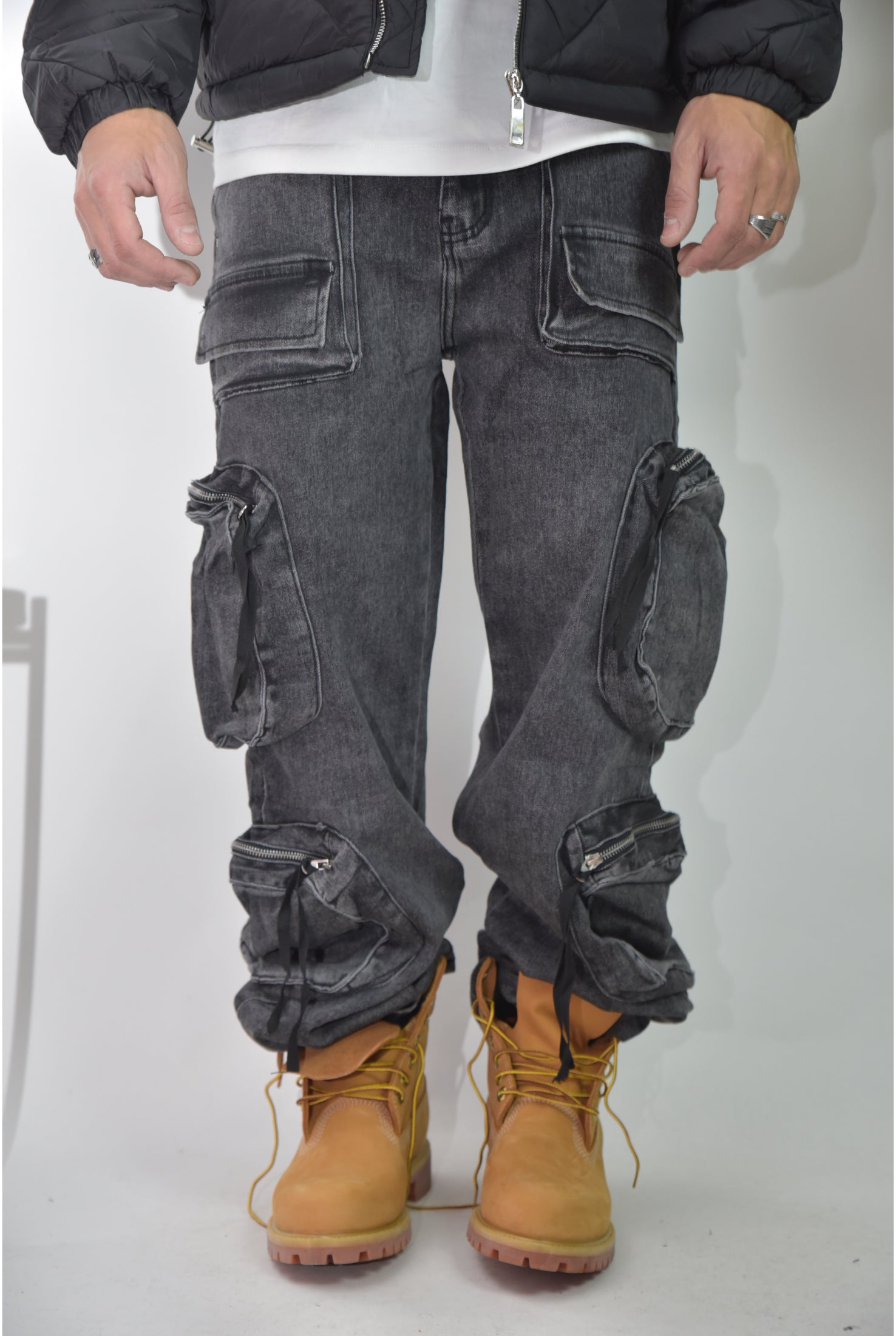 Jeans MULTI POCKET grey 6023