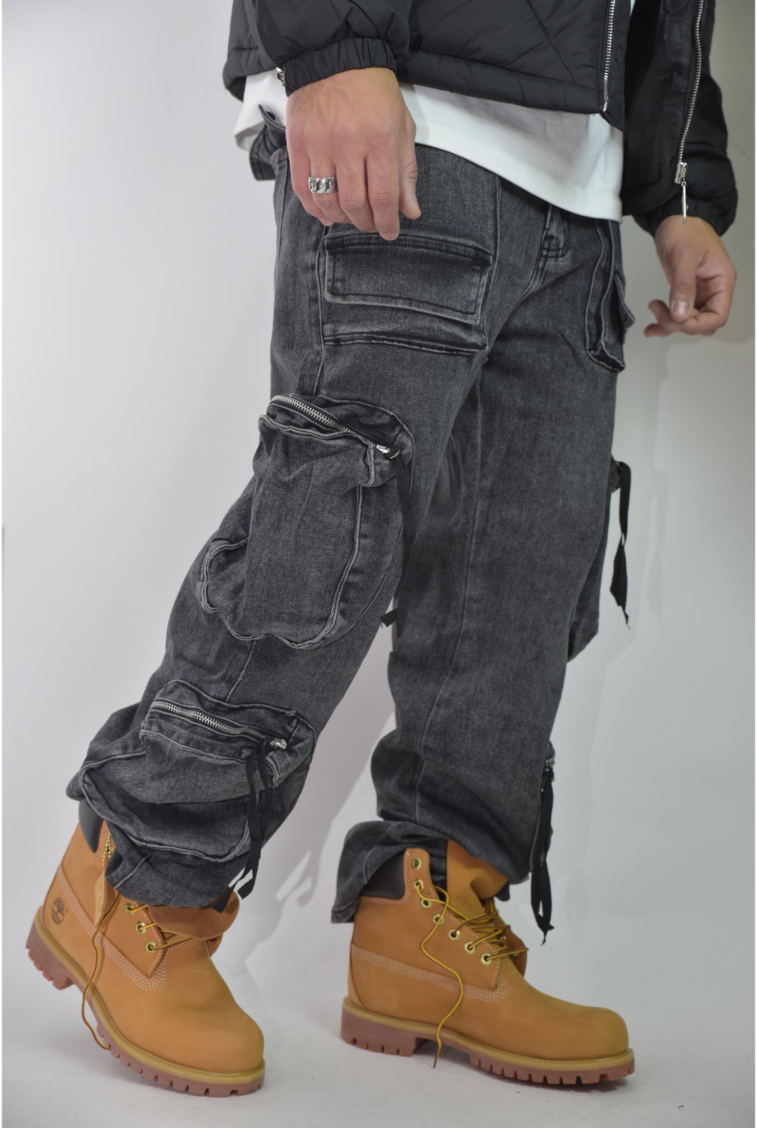 Jeans MULTI POCKET grey 6023