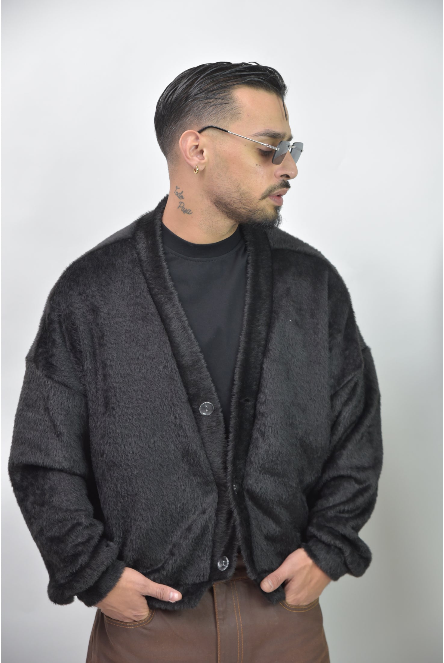 Cardigan jacket SEASONLESS fur