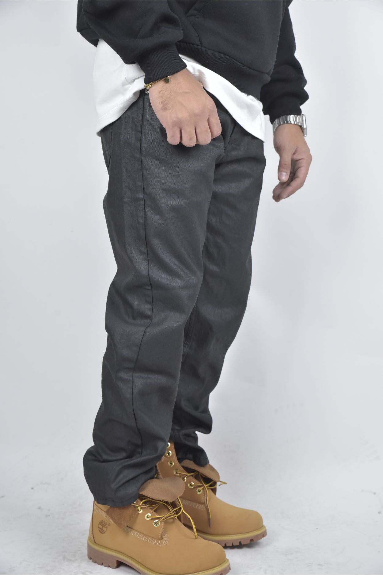 Jeans baggy CIANOTIC spalmato basic