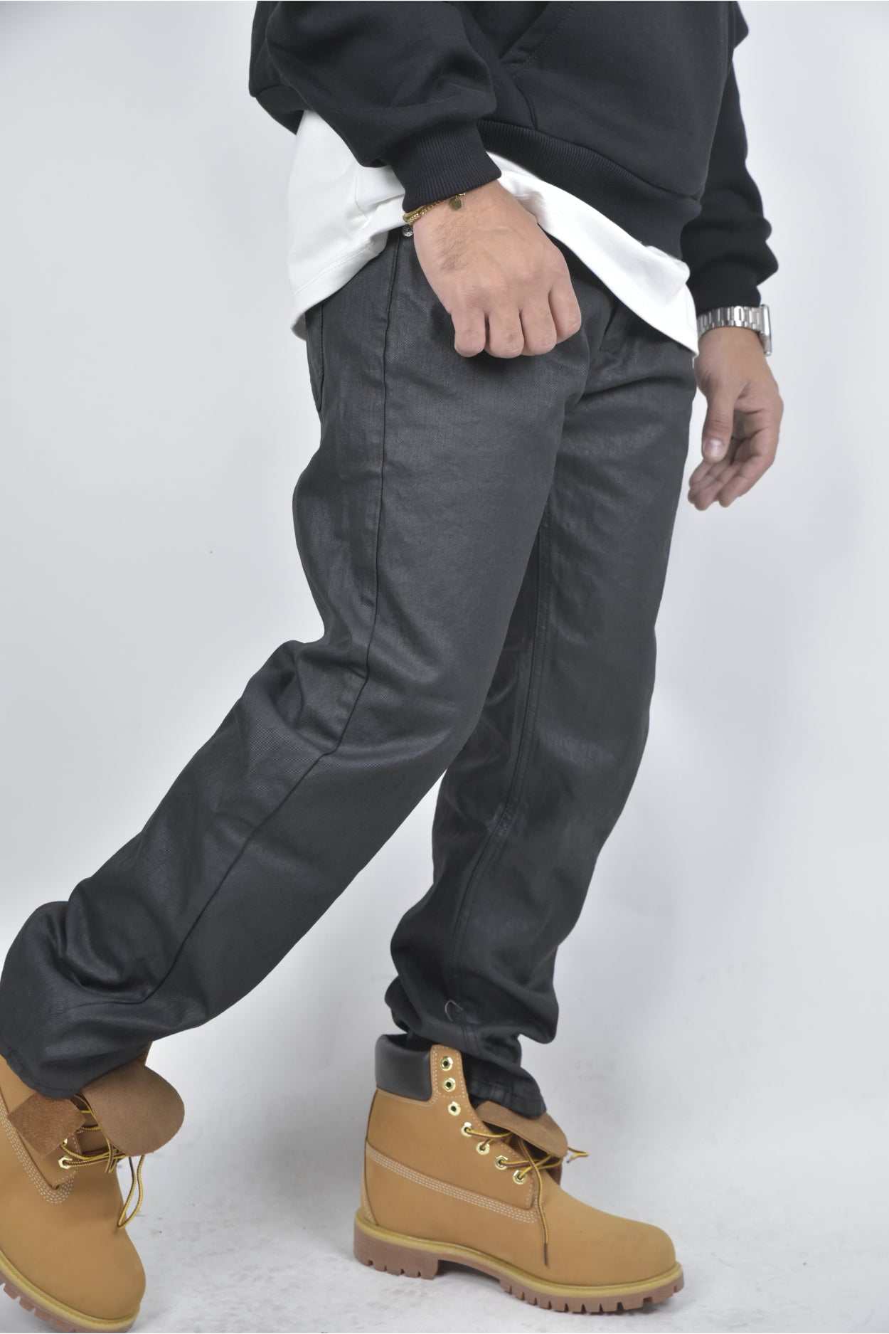 Jeans baggy CIANOTIC spalmato basic