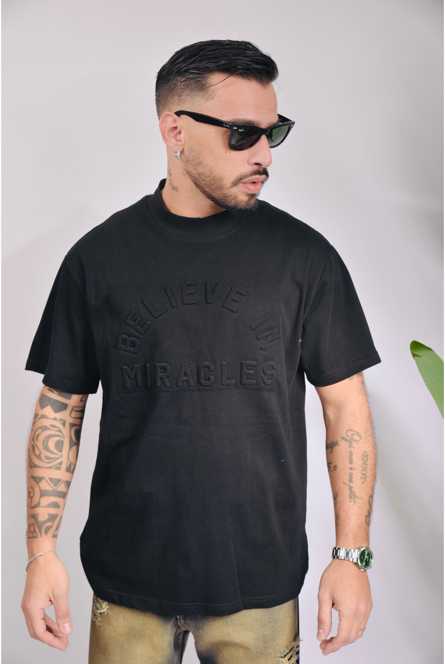 T-shirt BELIEVE Nera