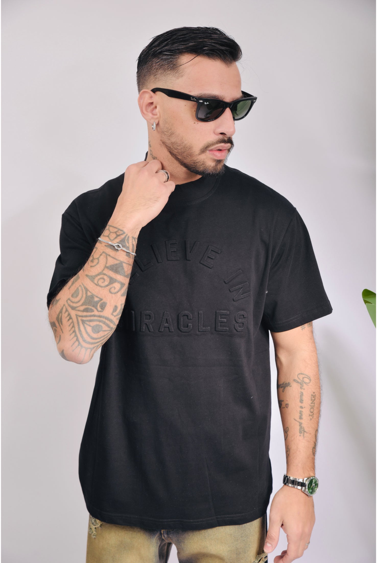 T-shirt BELIEVE Nera