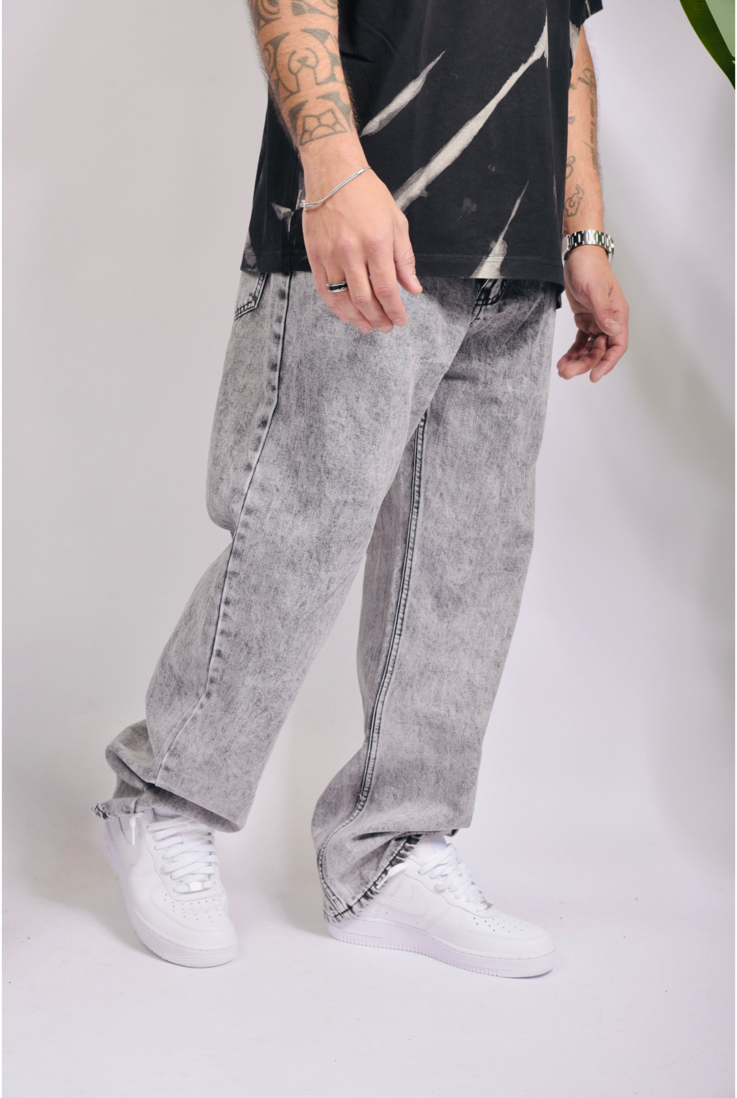 Jeans baggy grey