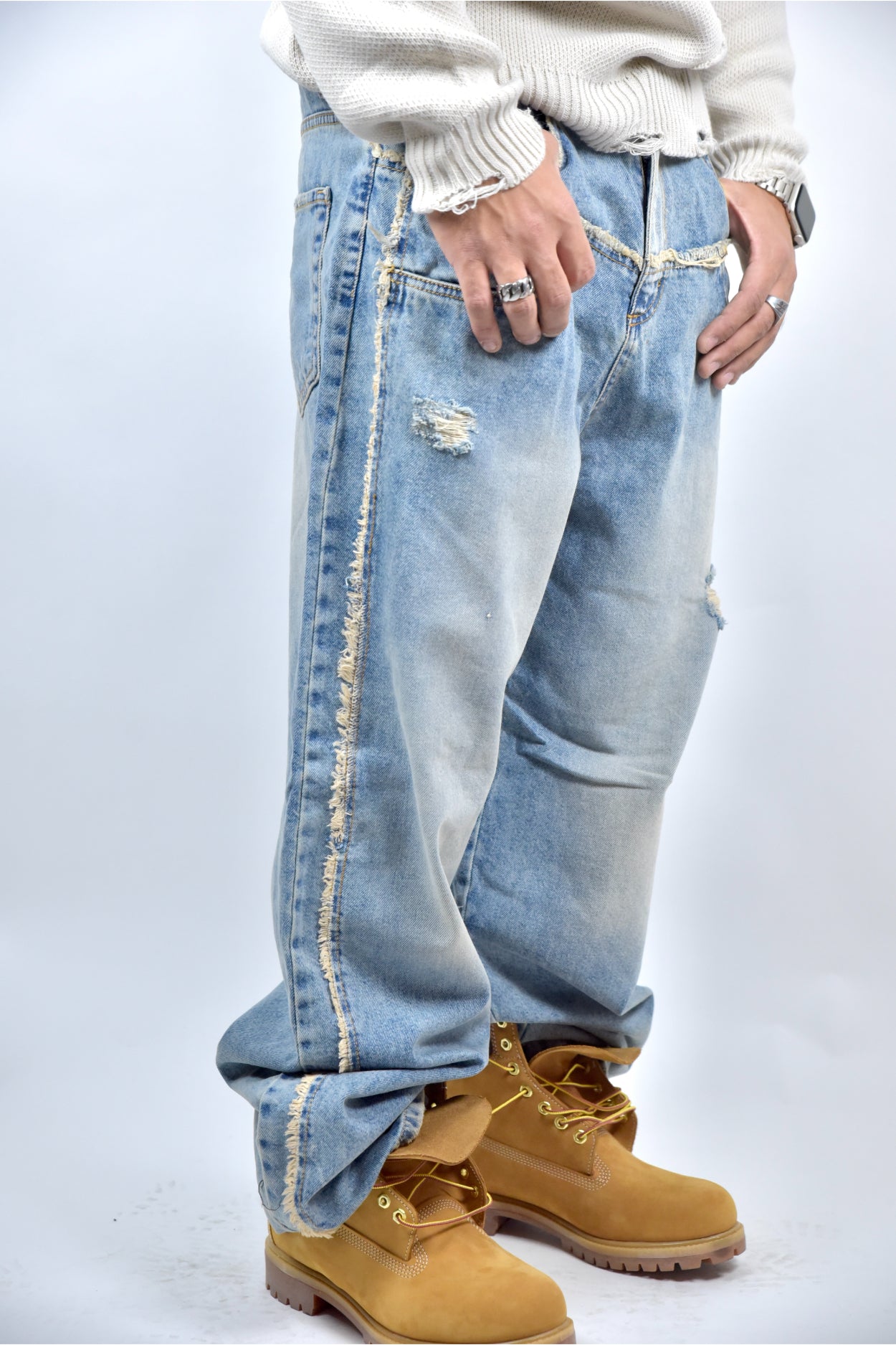 Jeans baggy sabbia 3.0