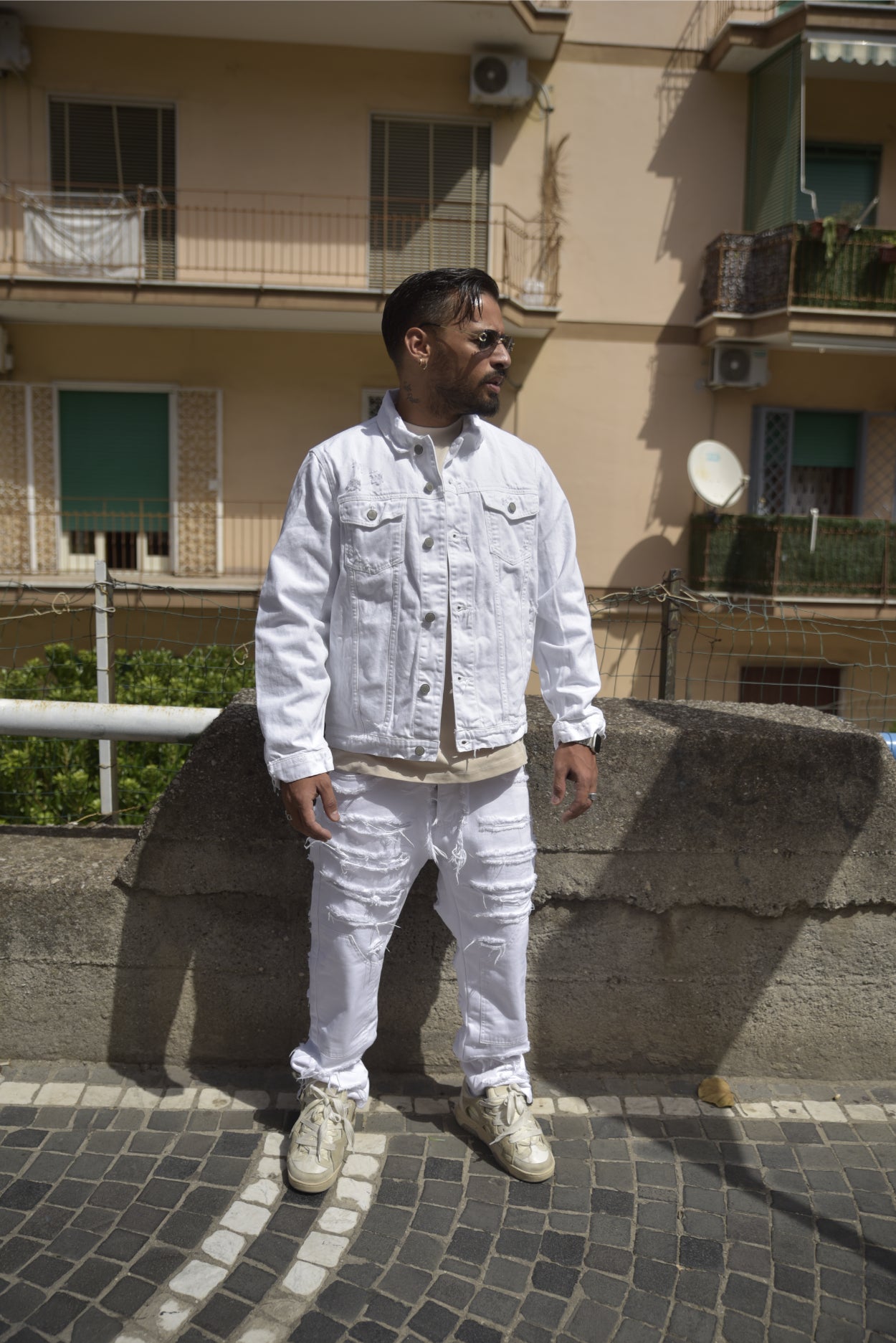 Giubbotto CIANOTIC JACKET denim white