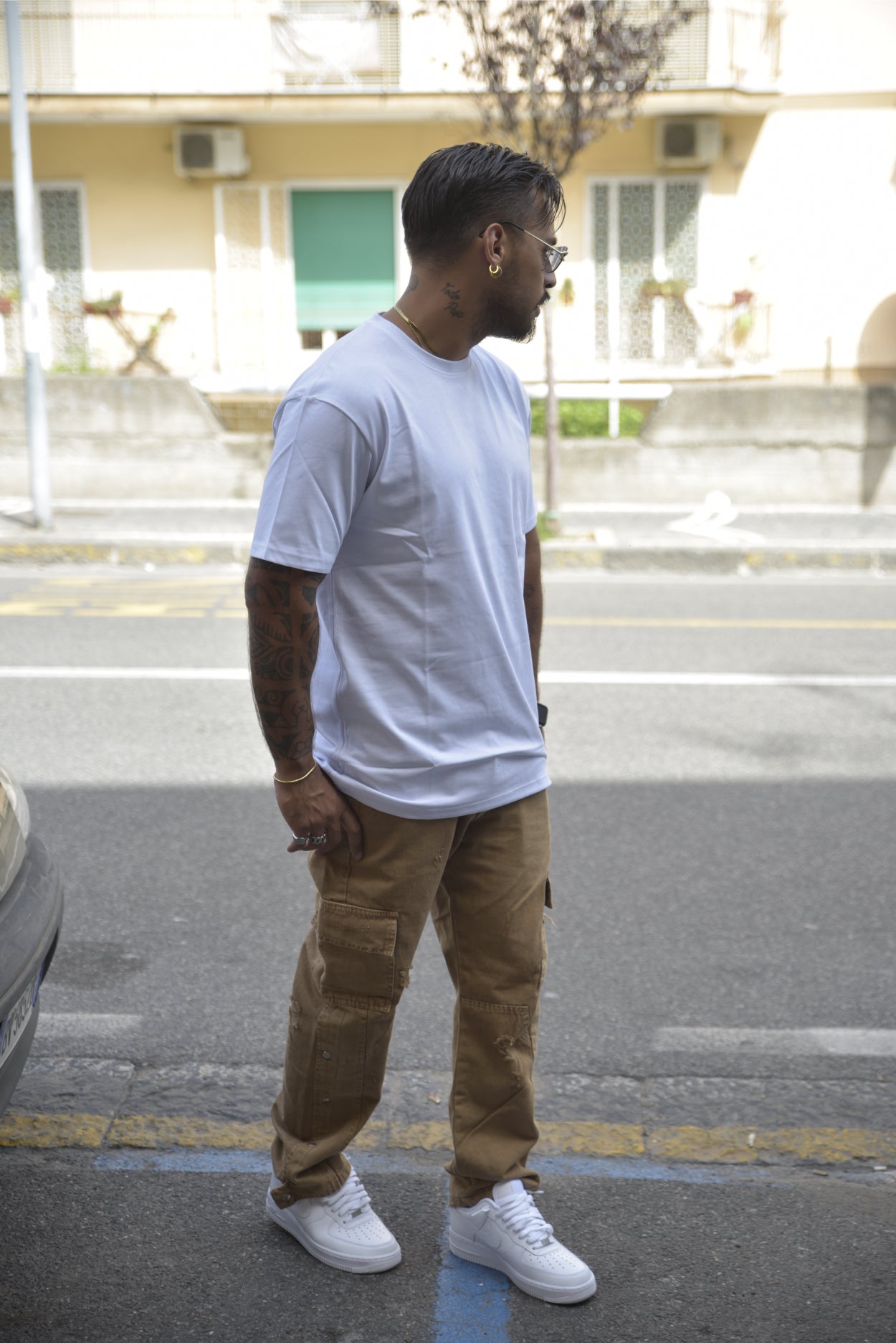 Jeans CIANOTIC STRAIGHT FIT cargo used brown