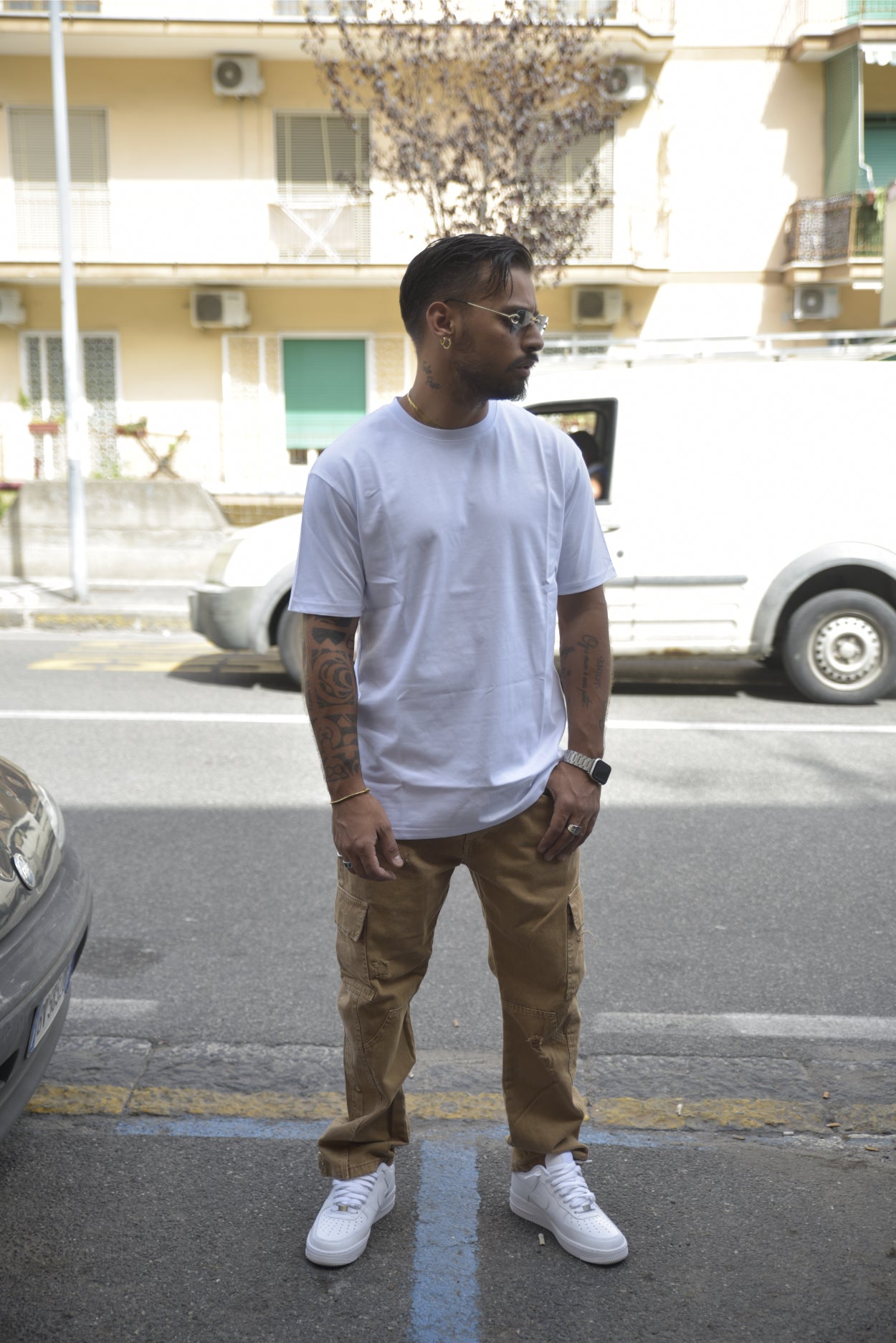 Jeans CIANOTIC STRAIGHT FIT cargo used brown