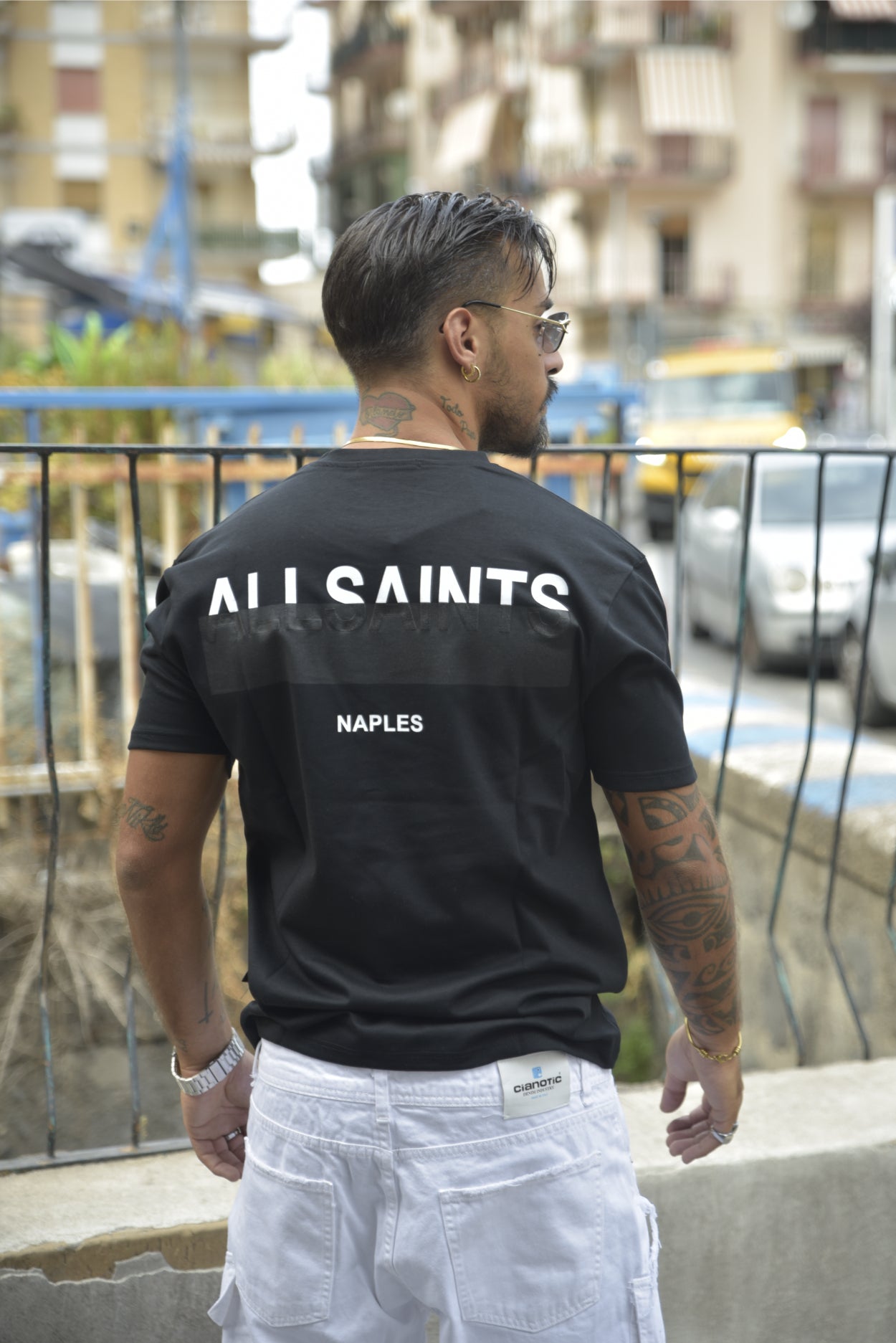 T-shirt CIANOTIC regular fit SAINT black