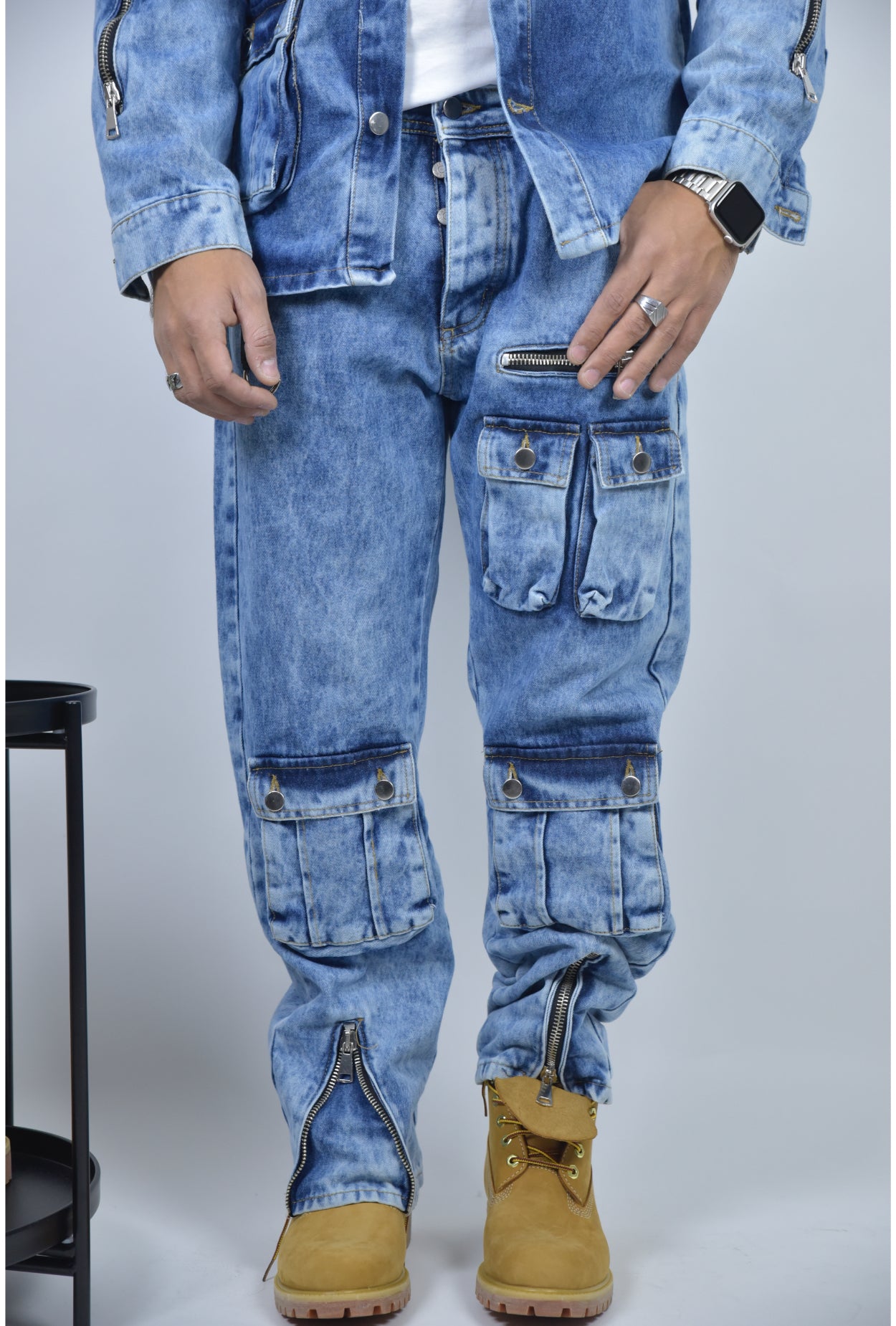 Coordinato CIANOTIC denim zip