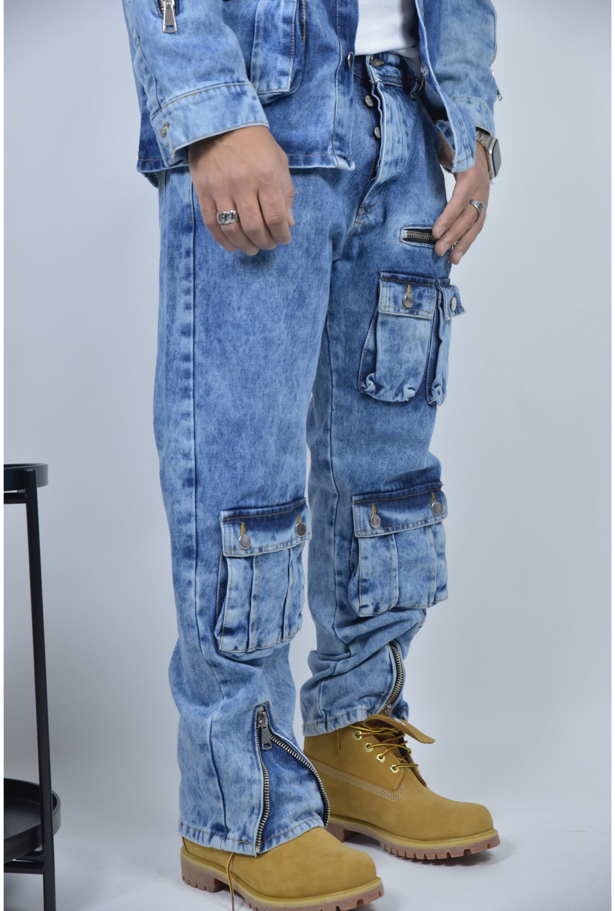 Coordinato CIANOTIC denim zip