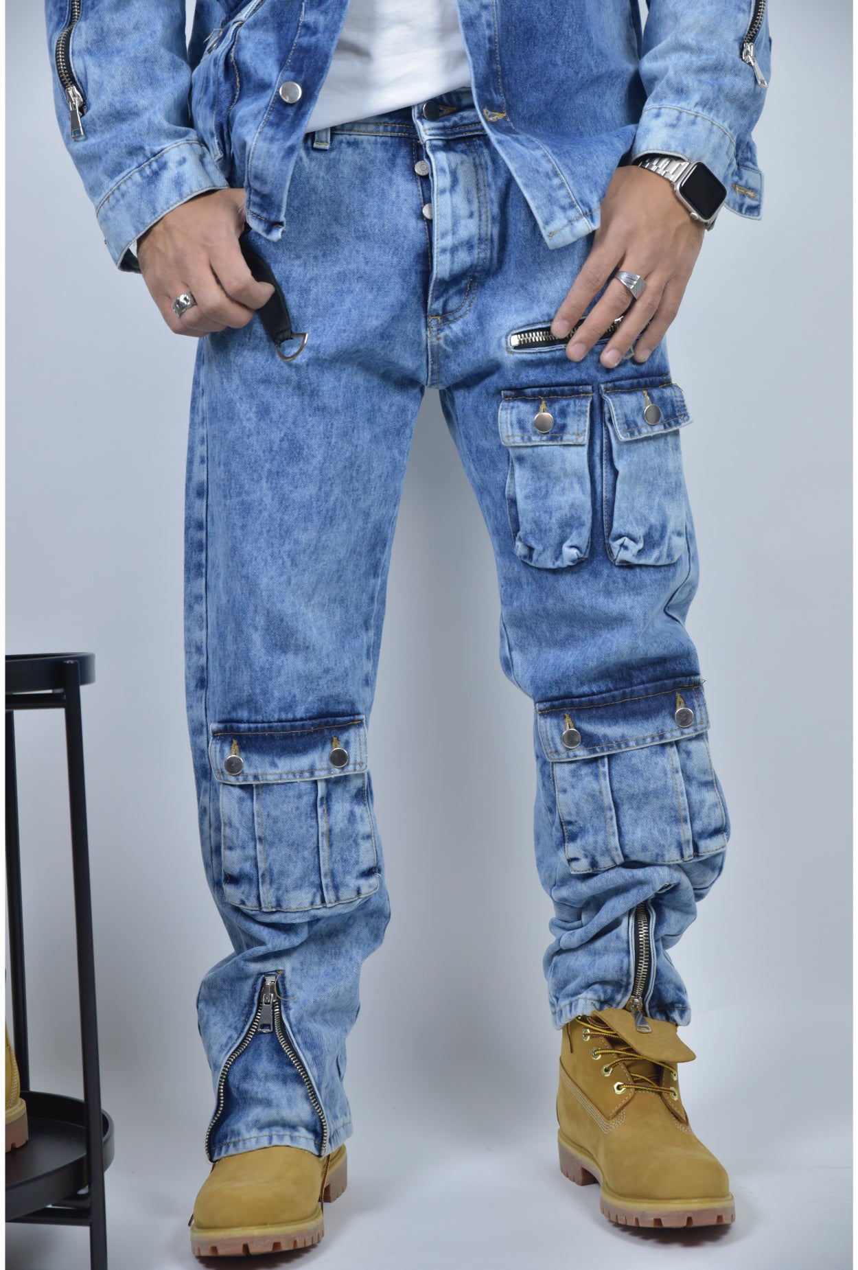 Coordinato CIANOTIC denim zip