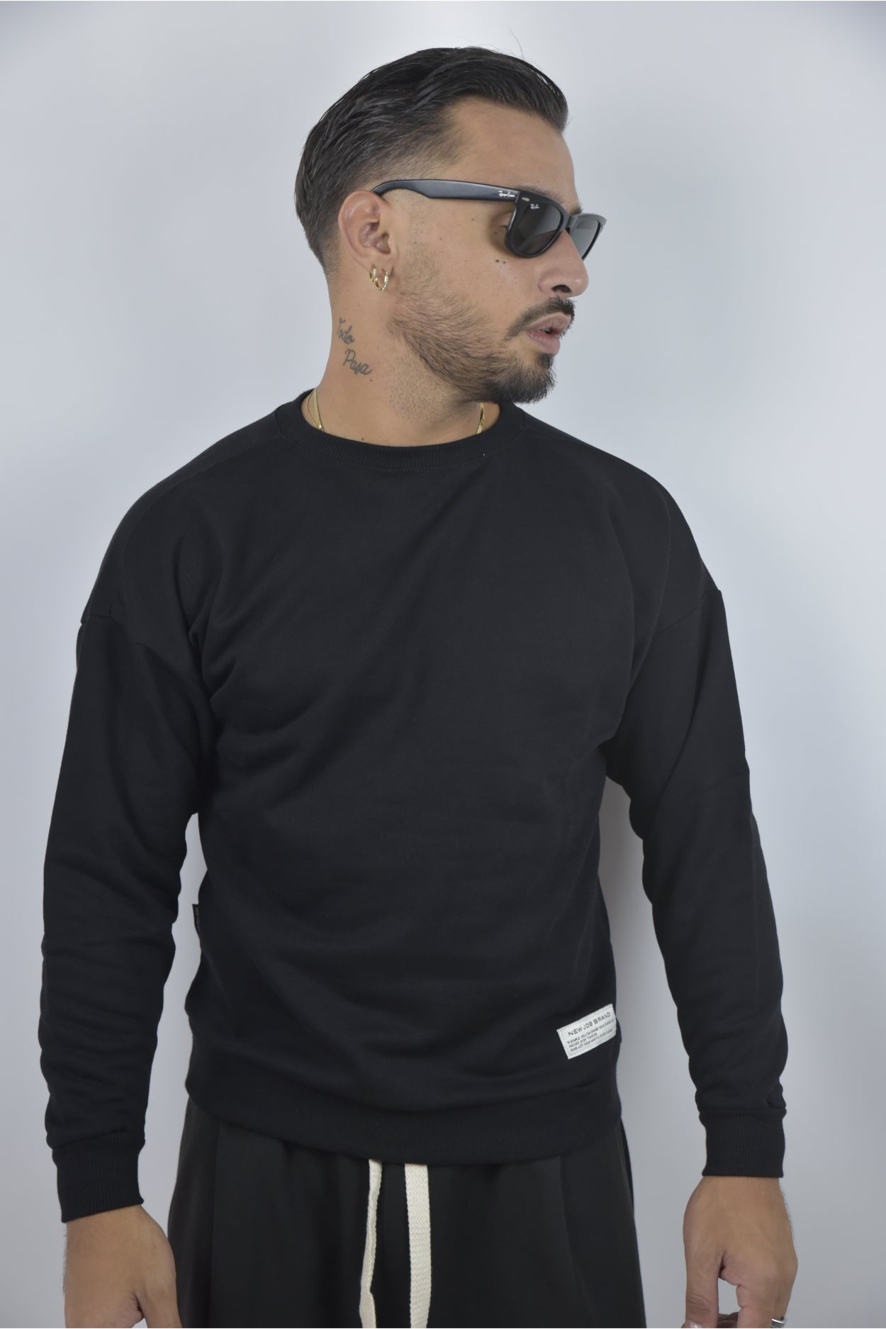 Felpa NJB basic girocollo