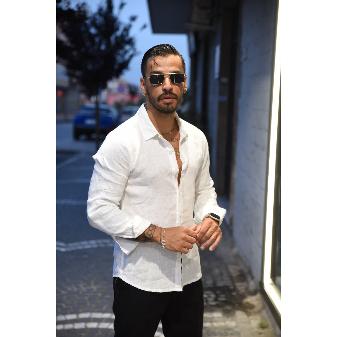 Camicia in lino 6604b