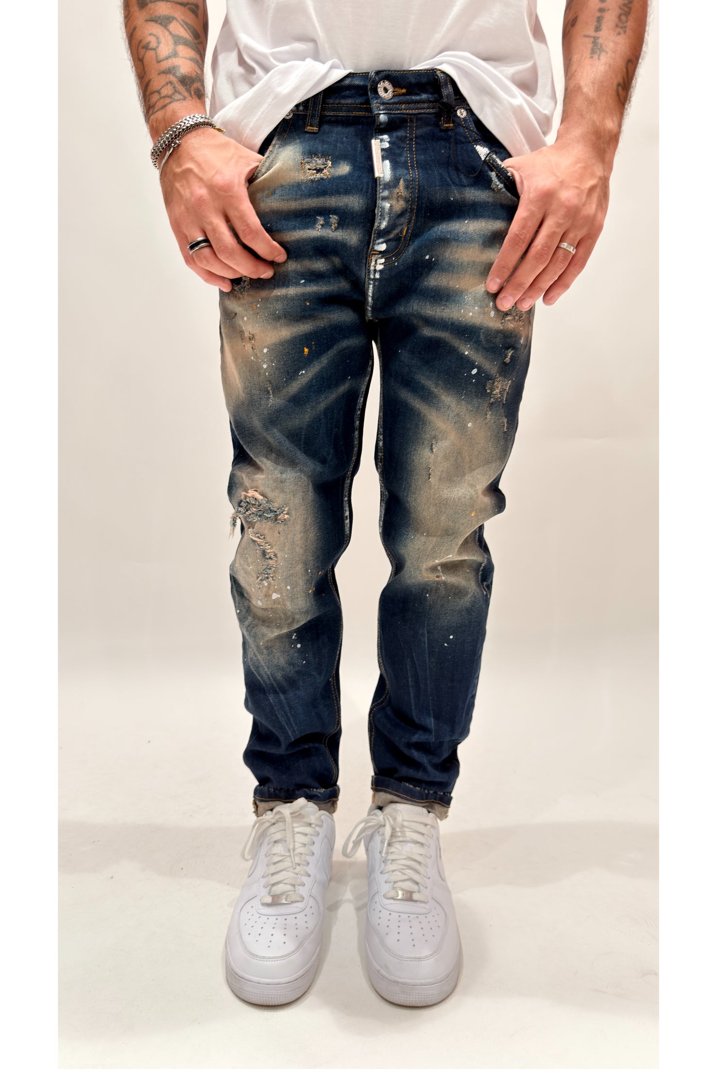 Jeans CIANOTIC Duffy blu