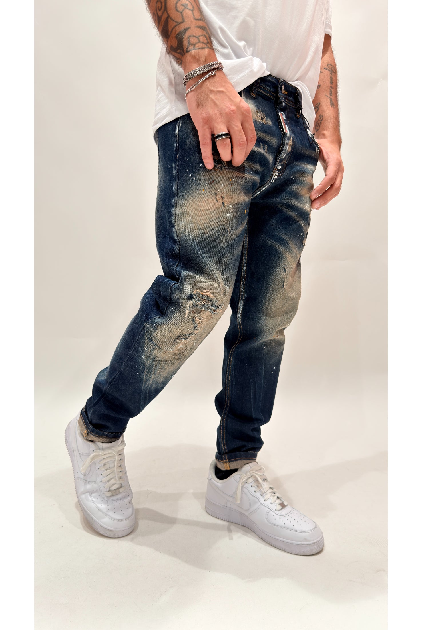 Jeans CIANOTIC Duffy blu