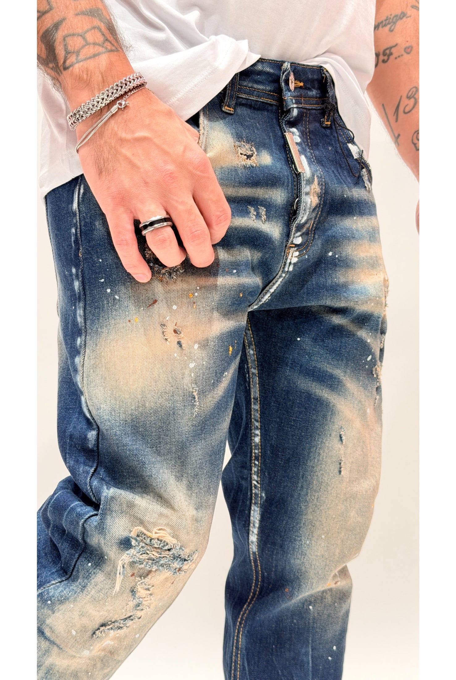 Jeans CIANOTIC Duffy blu